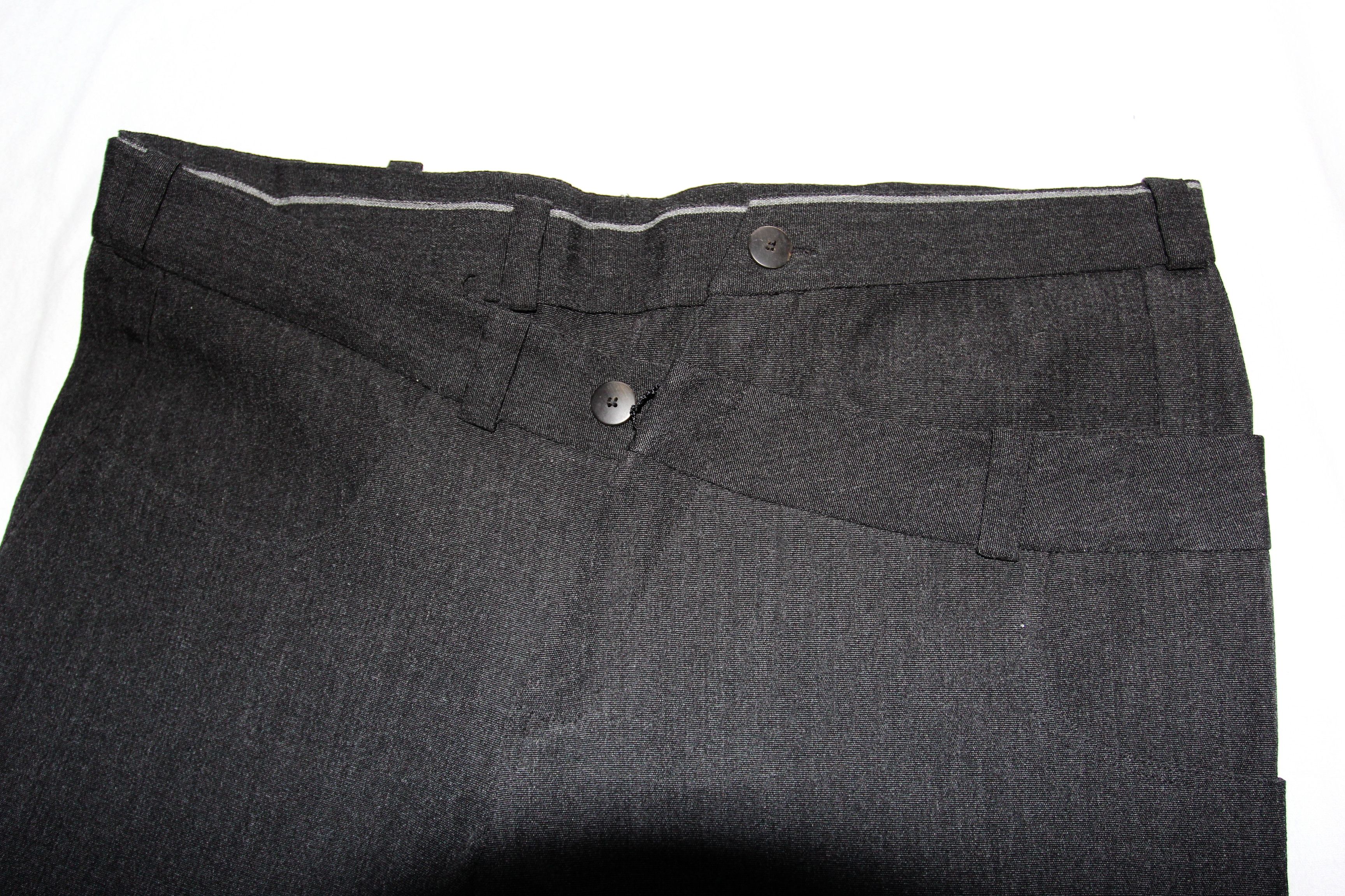 BNWT AW11 RE//SEARCH DOUBLE WAIST PANTS 54