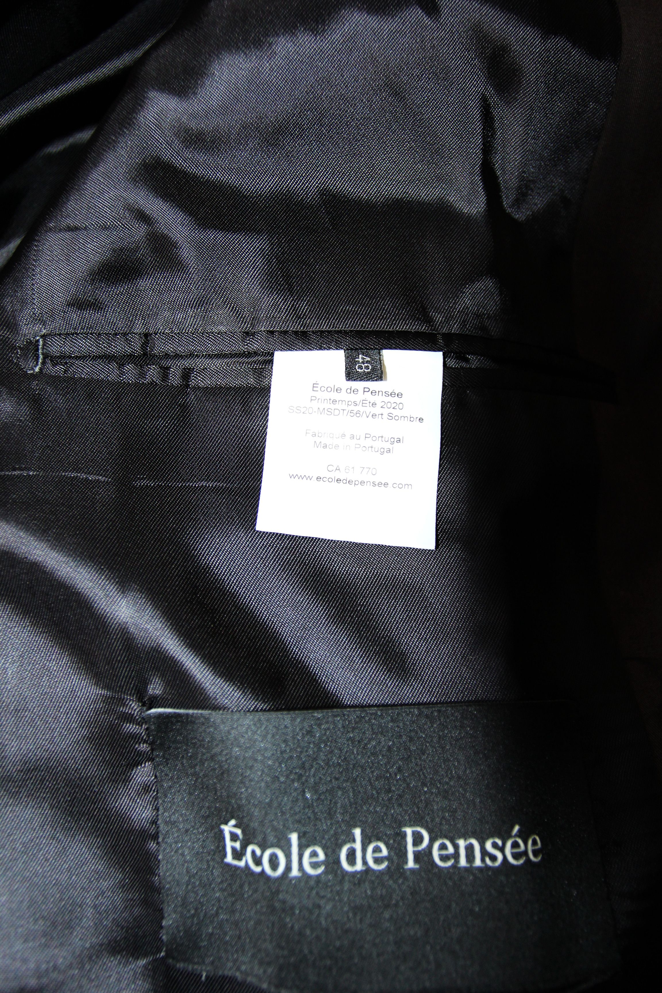 Other BNWT SS20 ECOLE DE PENSEE OVERSIZED COAT 48 Size US M / EU 48-50 / 2 - 8 Thumbnail