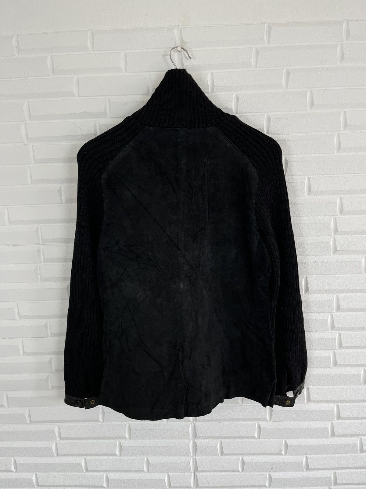 Celine VINTAGE BLACK SUEDE LUXURY CELINE PARIS TURTLE NECK Size S / US 4 / IT 40 - 3 Thumbnail