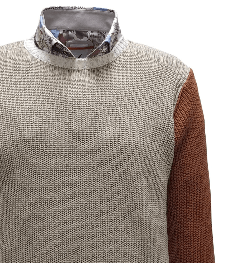 Imperial BNWT SS20 IMPERIAL NATURAL BLOCK RIBBED SWEATER S Size US S / EU 44-46 / 1 - 8 Thumbnail