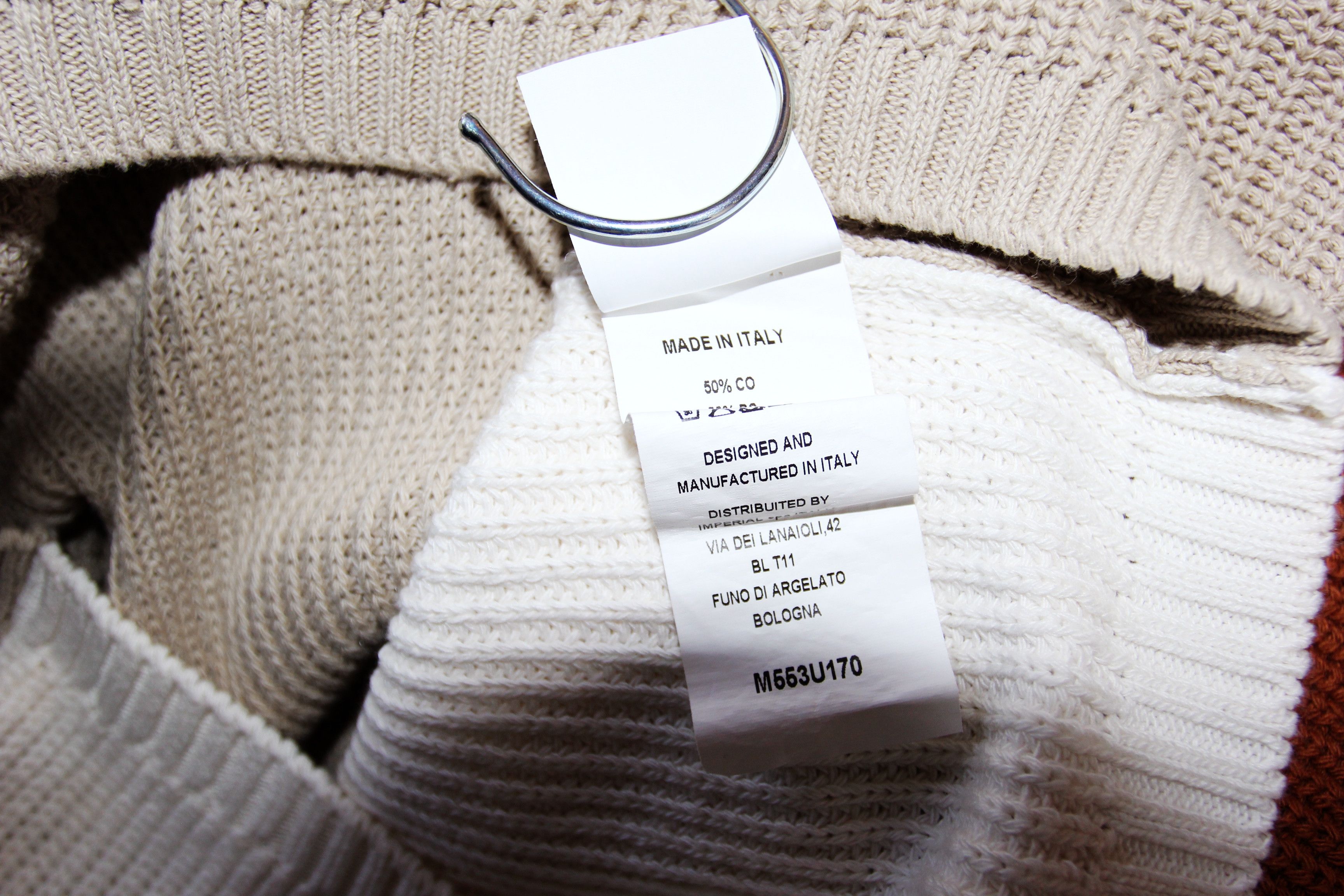 Imperial BNWT SS20 IMPERIAL NATURAL BLOCK RIBBED SWEATER S Size US S / EU 44-46 / 1 - 7 Thumbnail