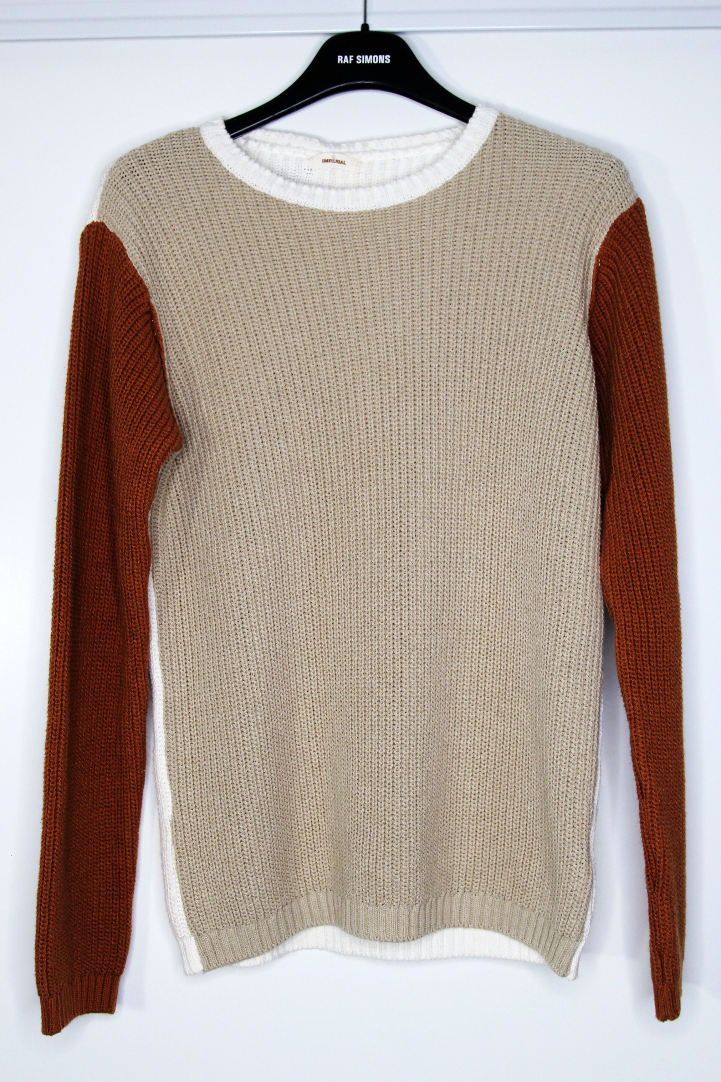 Imperial BNWT SS20 IMPERIAL NATURAL BLOCK RIBBED SWEATER S Size US S / EU 44-46 / 1 - 2 Thumbnail