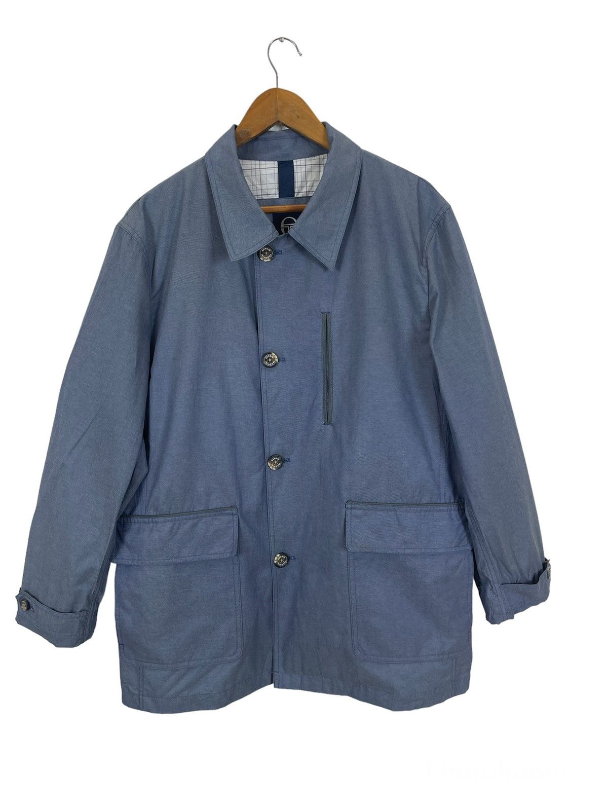 Sergio Tacchini × Vintage VINTAGE SERGIO TACCHINI LIGHT JACKET Size US L / EU 52-54 / 3 - 1 Thumbnail