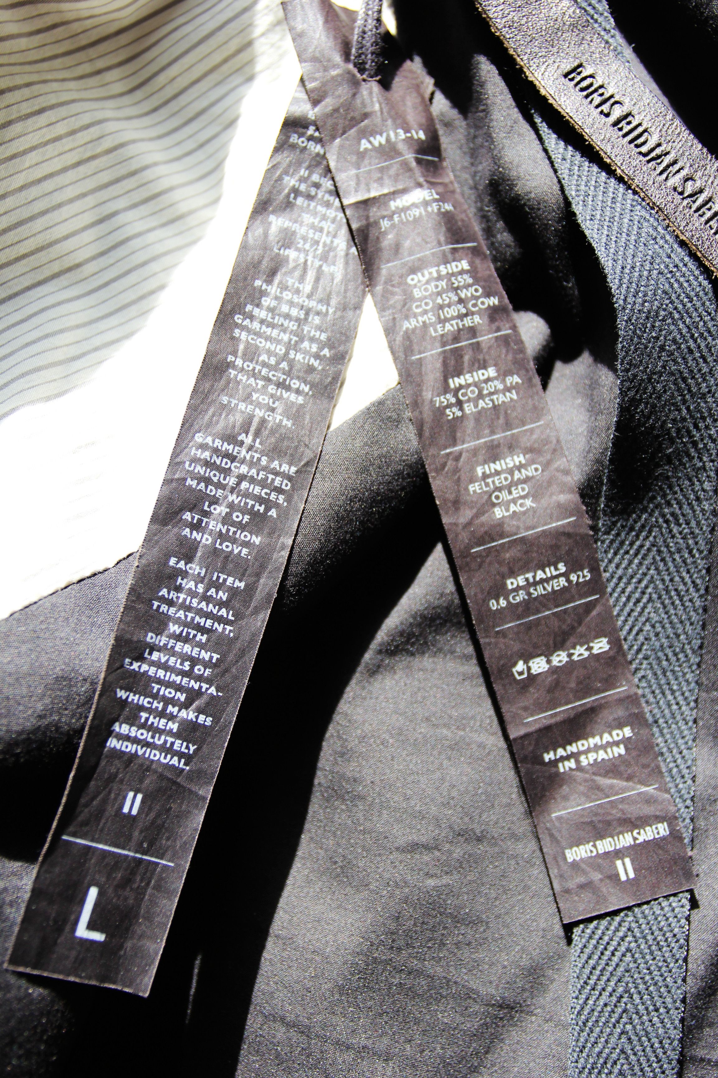 Boris Bidjan Saberi AW13 BORIS BIDJAN SABERI JACKET J6 F1091+F244 L Size US L / EU 52-54 / 3 - 18 Thumbnail