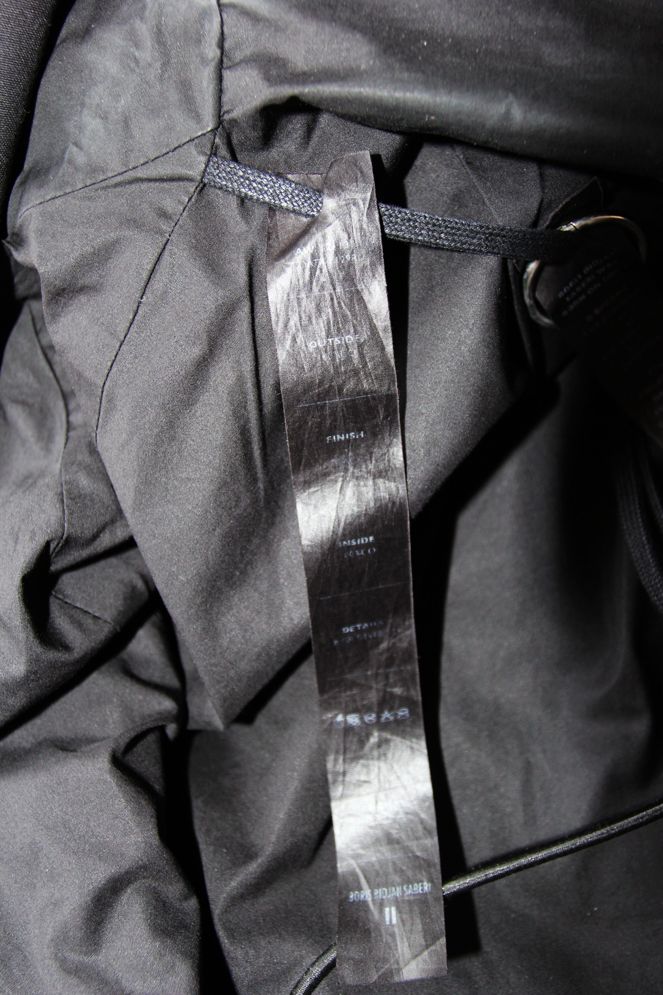 Boris Bidjan Saberi AW12 BORIS BIDJAN SABERI ASYMMETRICAL COAT L Size US L / EU 52-54 / 3 - 12 Thumbnail