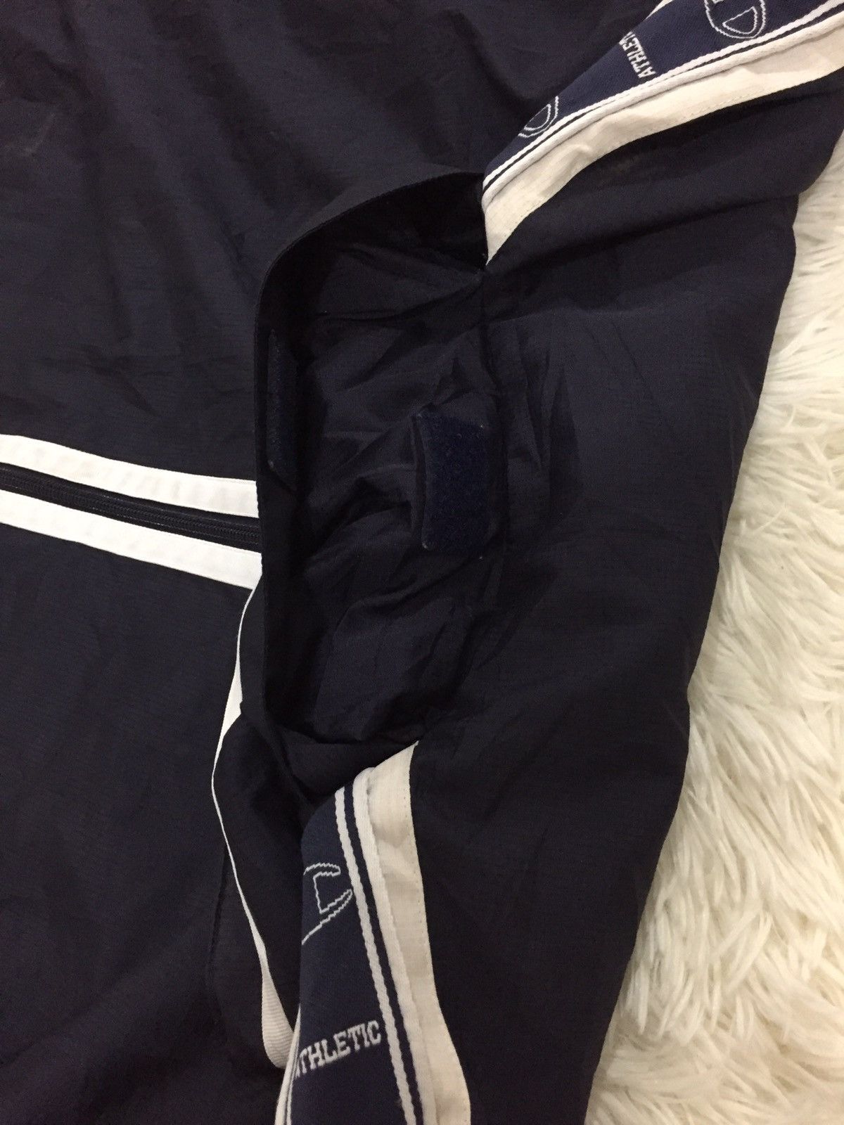 Champion × Vintage Champion Light Jacket Side Tape Stripe With Hoodie Size US L / EU 52-54 / 3 - 14 Thumbnail