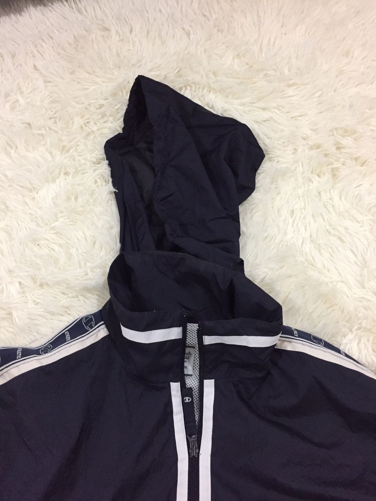 Champion × Vintage Champion Light Jacket Side Tape Stripe With Hoodie Size US L / EU 52-54 / 3 - 12 Thumbnail