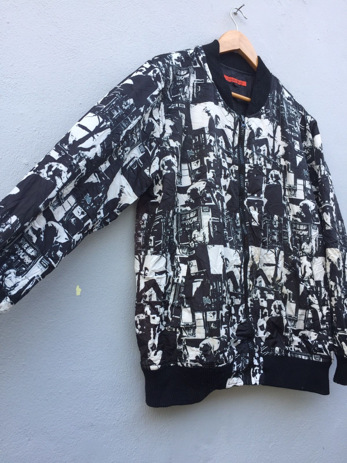 Japanese Brand × Vintage Jungle Storm Bomber Jacket Style Skateboard Player Print Size US L / EU 52-54 / 3 - 4 Thumbnail