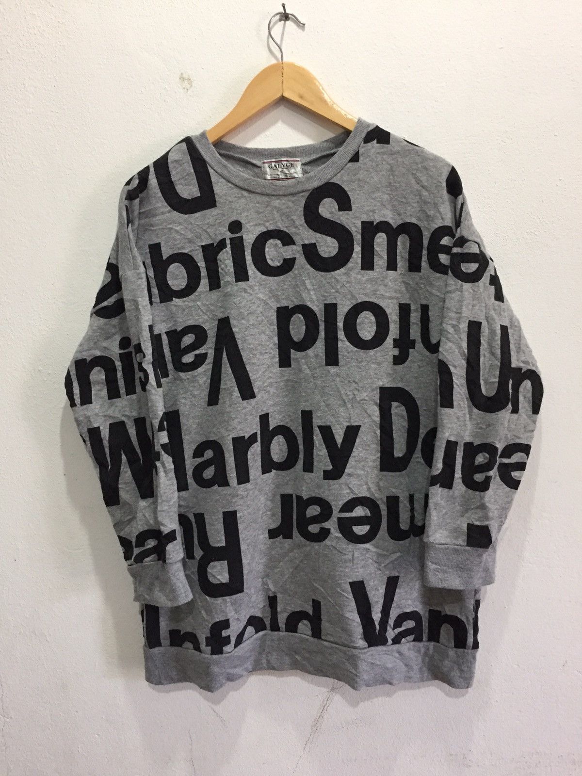Designer × Japanese Brand × Vintage Galyge Sweatshirt Full Print Design Like Hysteric Glamour Size US XXL / EU 58 / 5 - 1 Thumbnail