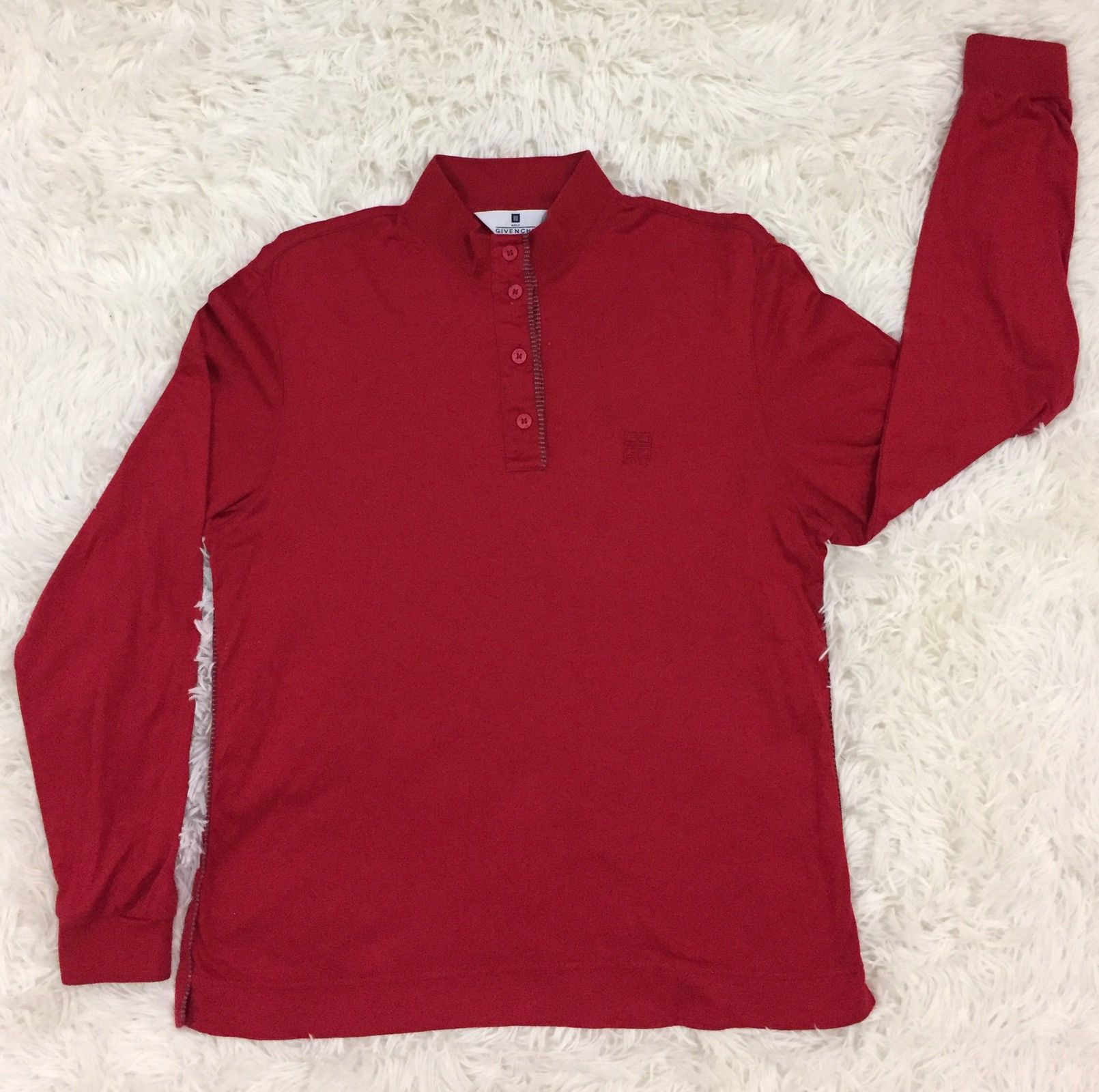 Givenchy Vintage Givenchy Golf Long Sleeve Button Shirt Embroidery Size US L / EU 52-54 / 3 - 1 Thumbnail