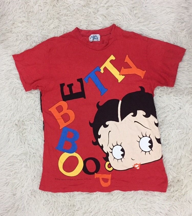 Cartoon Network × Vintage Vintage Movie Betty Boop T-Shirt Big Print Both Side Size US M / EU 48-50 / 2 - 1 Thumbnail