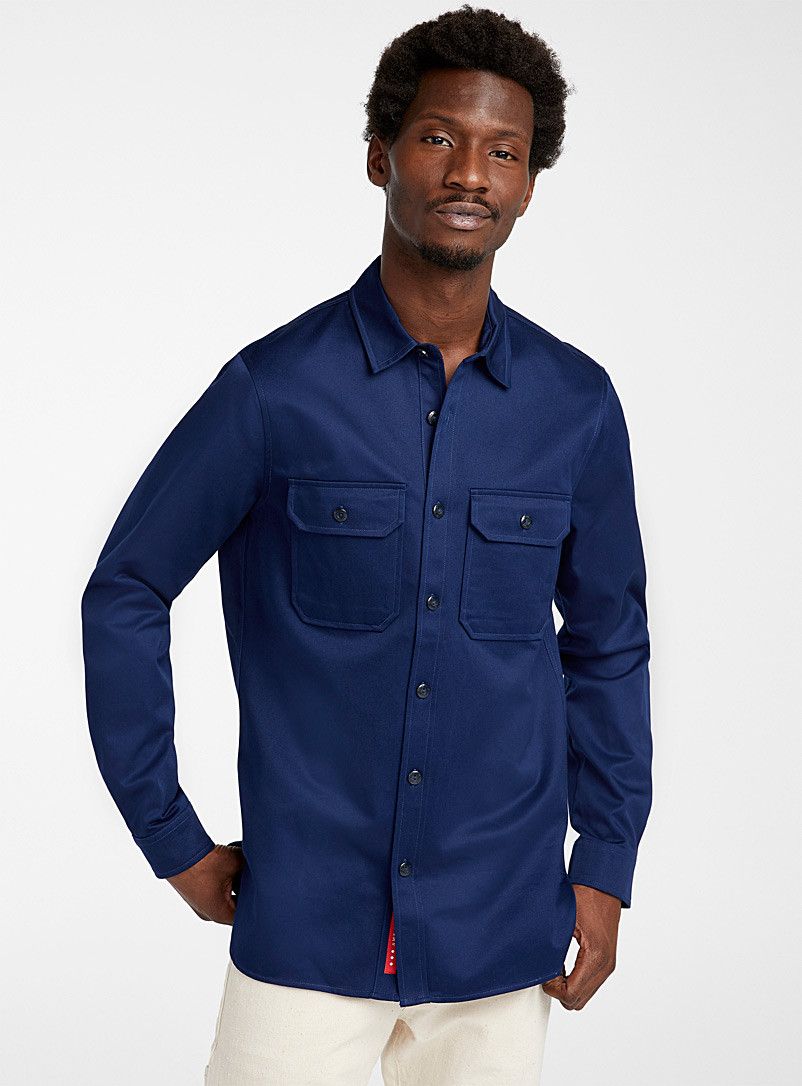 Scotch Soda BNWT SS20 SCOTCH SODA INDIGO WORKER SHIRT JACKET L Grailed