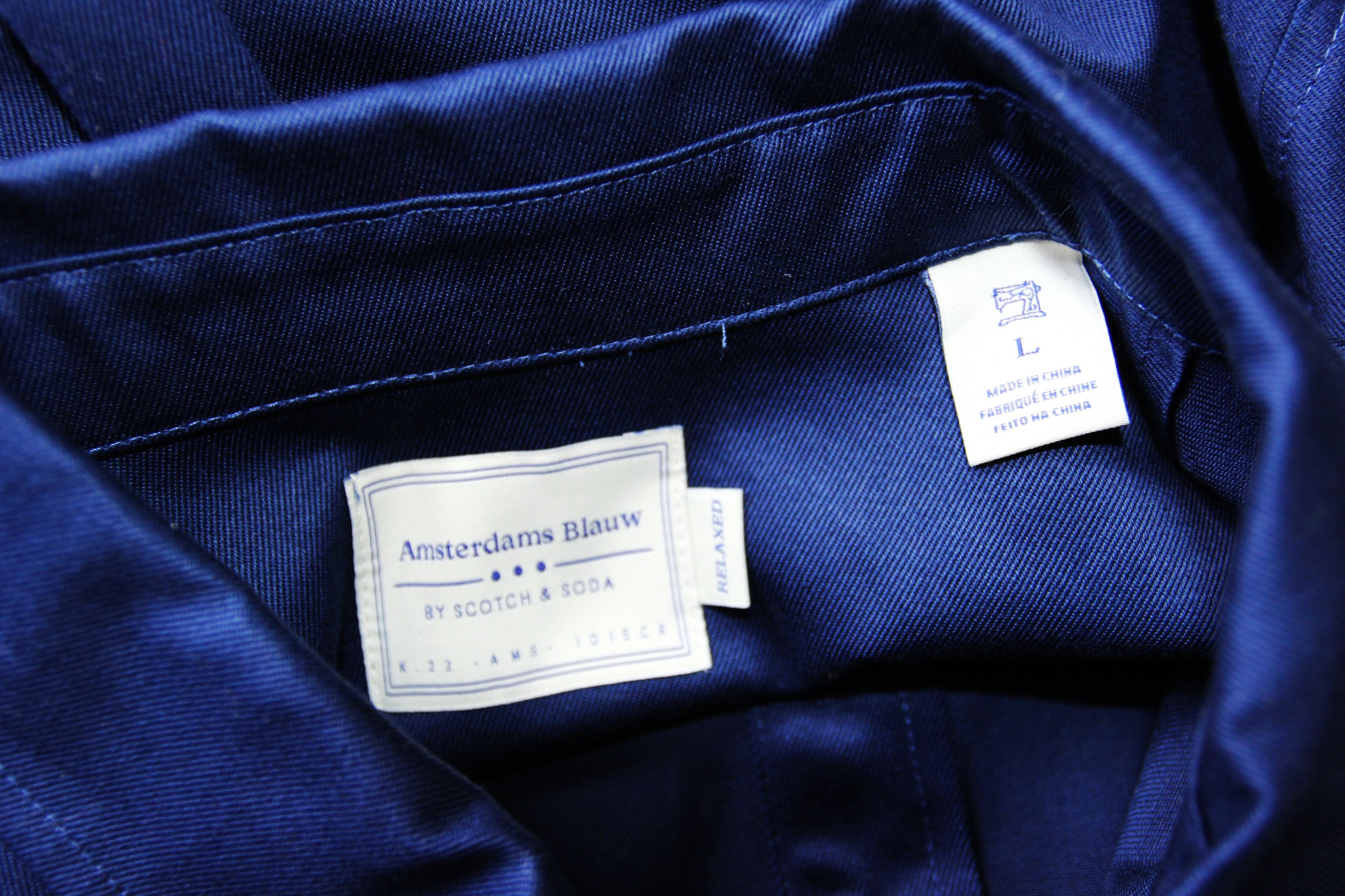 Scotch & Soda BNWT SS20 SCOTCH & SODA INDIGO WORKER SHIRT JACKET L Size US L / EU 52-54 / 3 - 10 Thumbnail