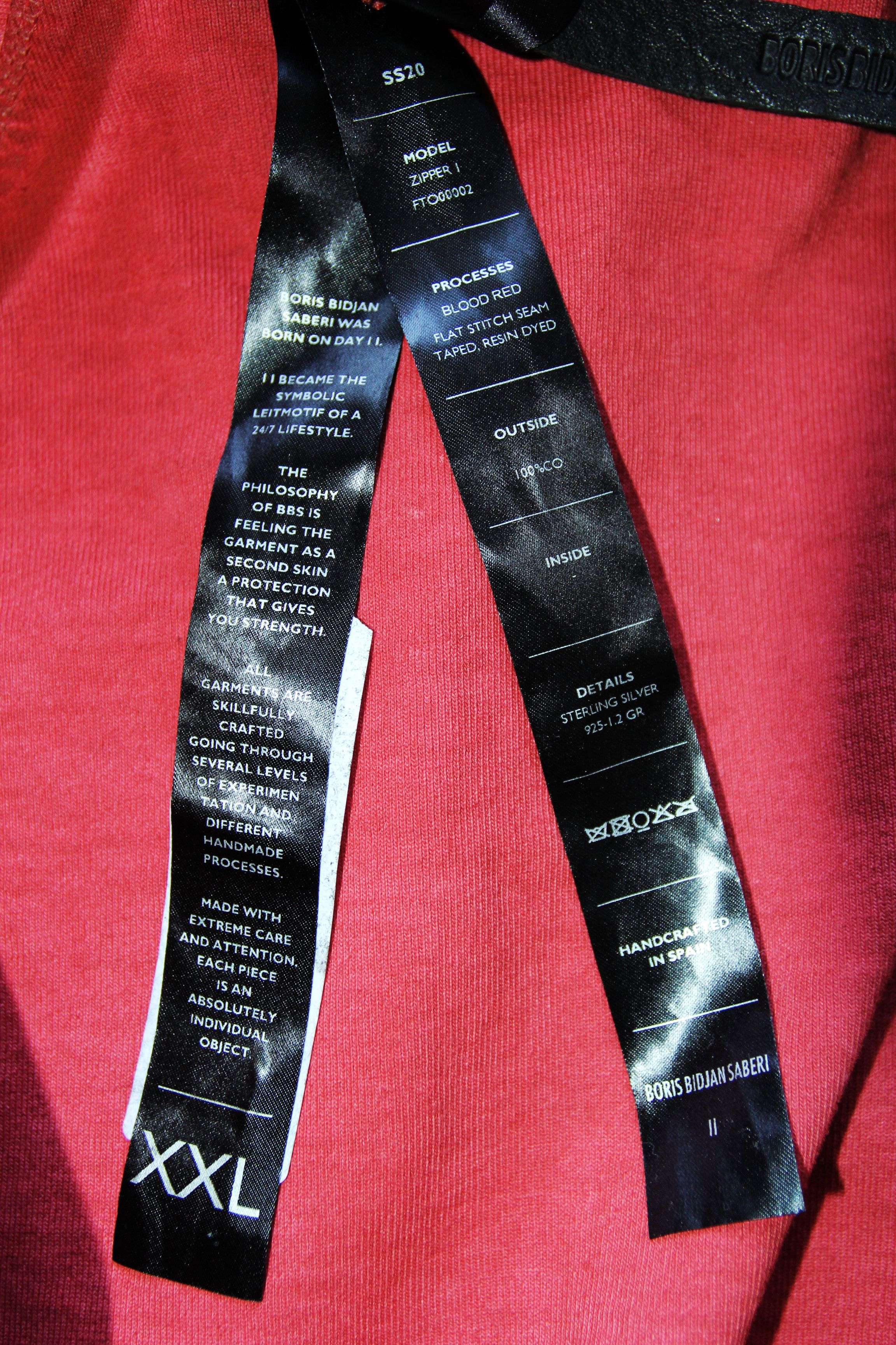 Boris Bidjan Saberi BNWT SS20 BORIS BIDJAN SABERI ZIPPER1 FTO 00002 JACKET XXL Size US XXL / EU 58 / 5 - 19 Thumbnail
