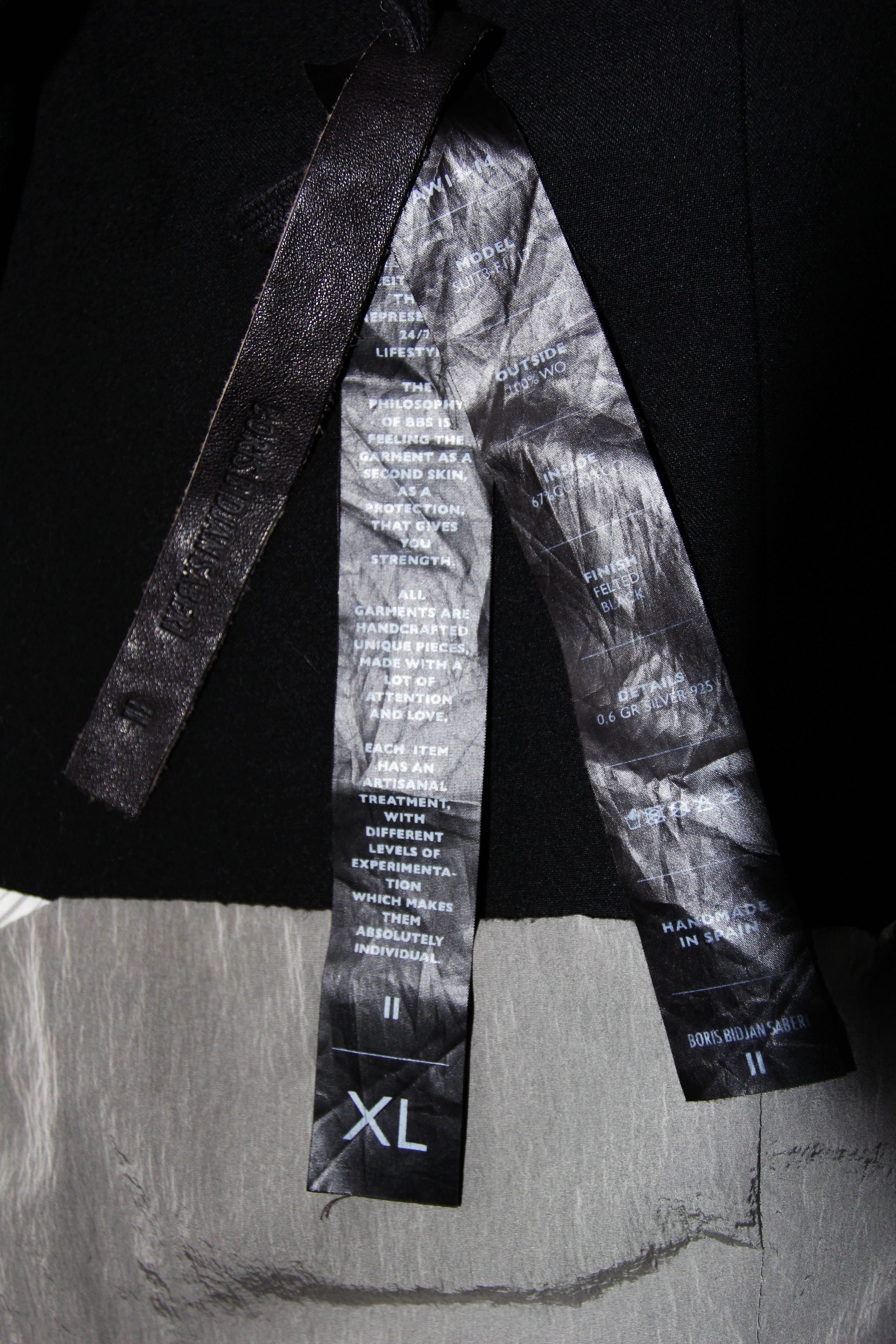 Boris Bidjan Saberi AW13 BORIS BIDJAN SABERI SUIT3 F1117 XL Size US XL / EU 56 / 4 - 12 Thumbnail