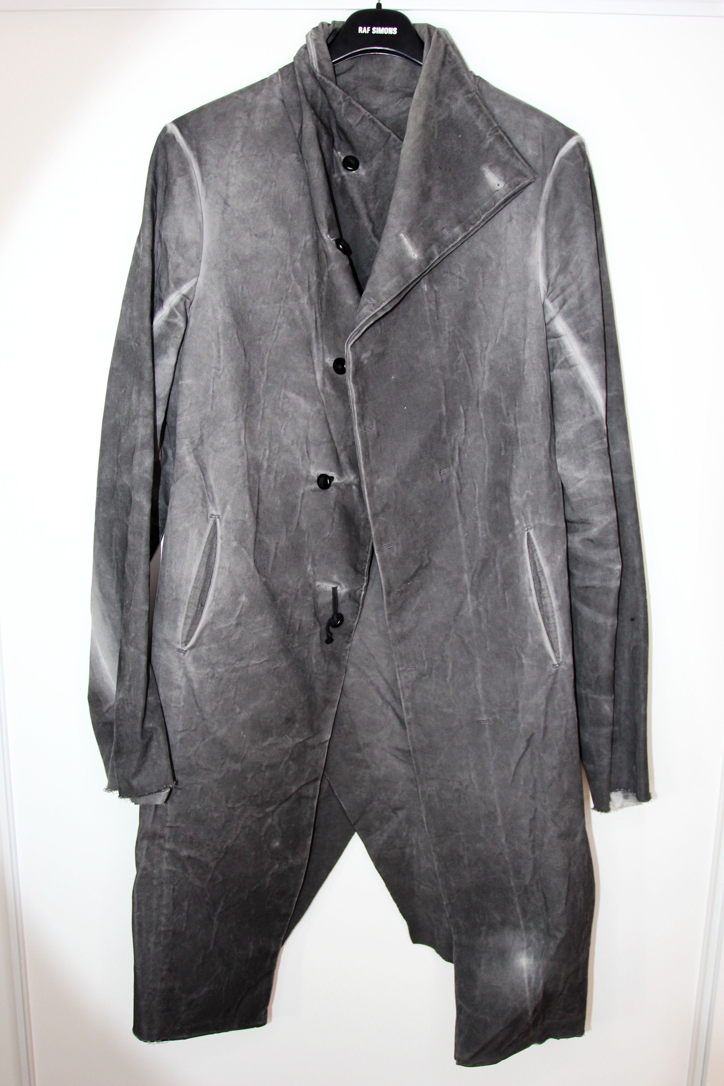 Boris Bidjan Saberi AW11 BORIS BIDJAN SABERI ASYMMETRICAL COAT5 F190 XXL Size US XXL / EU 58 / 5 - 1 Thumbnail