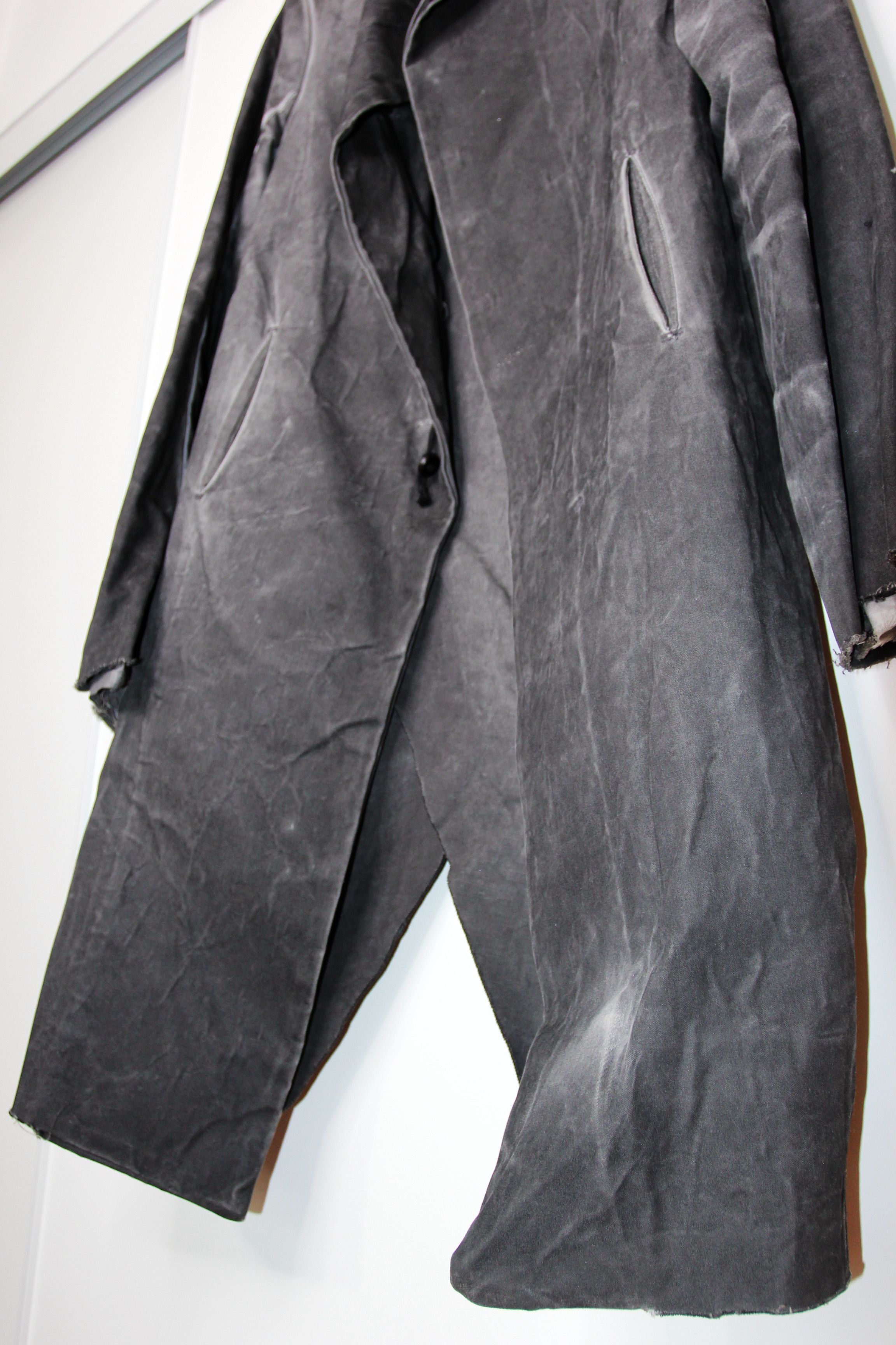 Boris Bidjan Saberi AW11 BORIS BIDJAN SABERI ASYMMETRICAL COAT5 F190 XXL Size US XXL / EU 58 / 5 - 5 Thumbnail