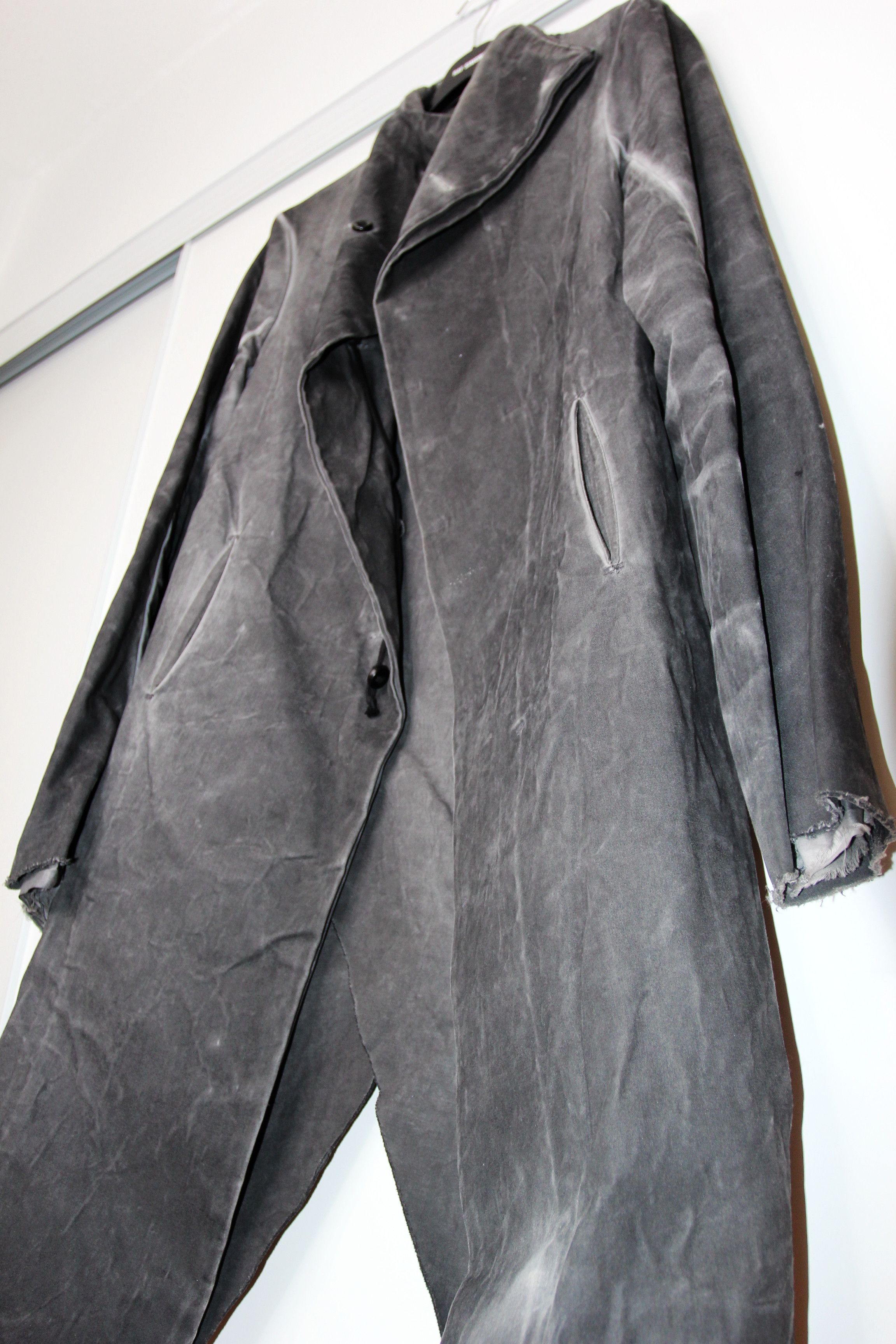 Boris Bidjan Saberi AW11 BORIS BIDJAN SABERI ASYMMETRICAL COAT5 F190 XXL Size US XXL / EU 58 / 5 - 6 Thumbnail