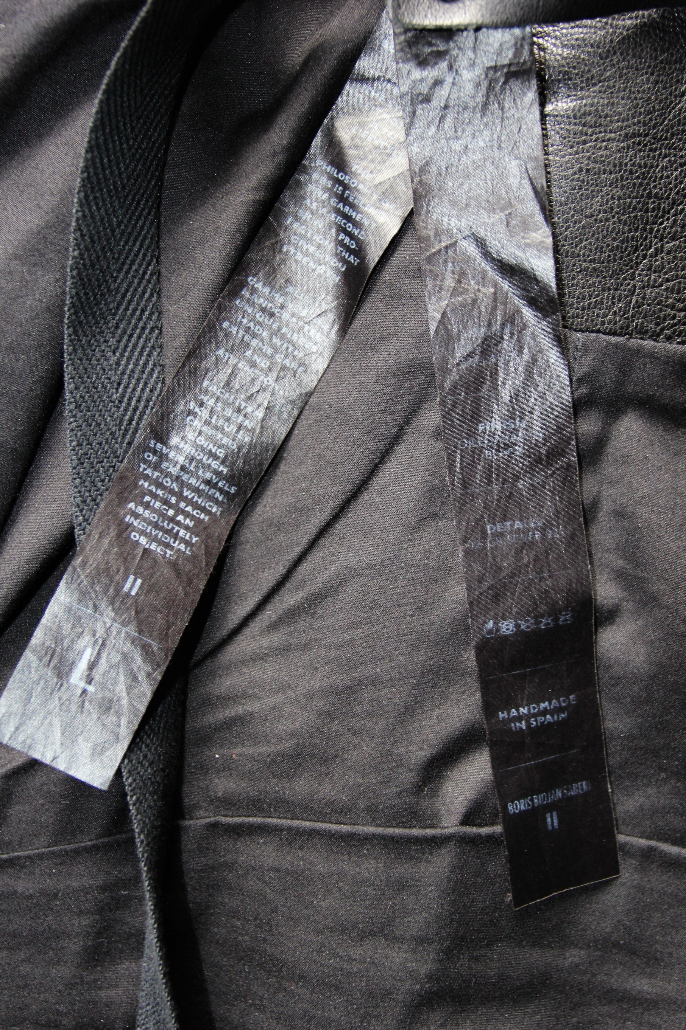 Boris Bidjan Saberi SS14 BORIS BIDJAN SABERI BUFFALO LEATHER J1 F282+F283 L Size US L / EU 52-54 / 3 - 21 Thumbnail