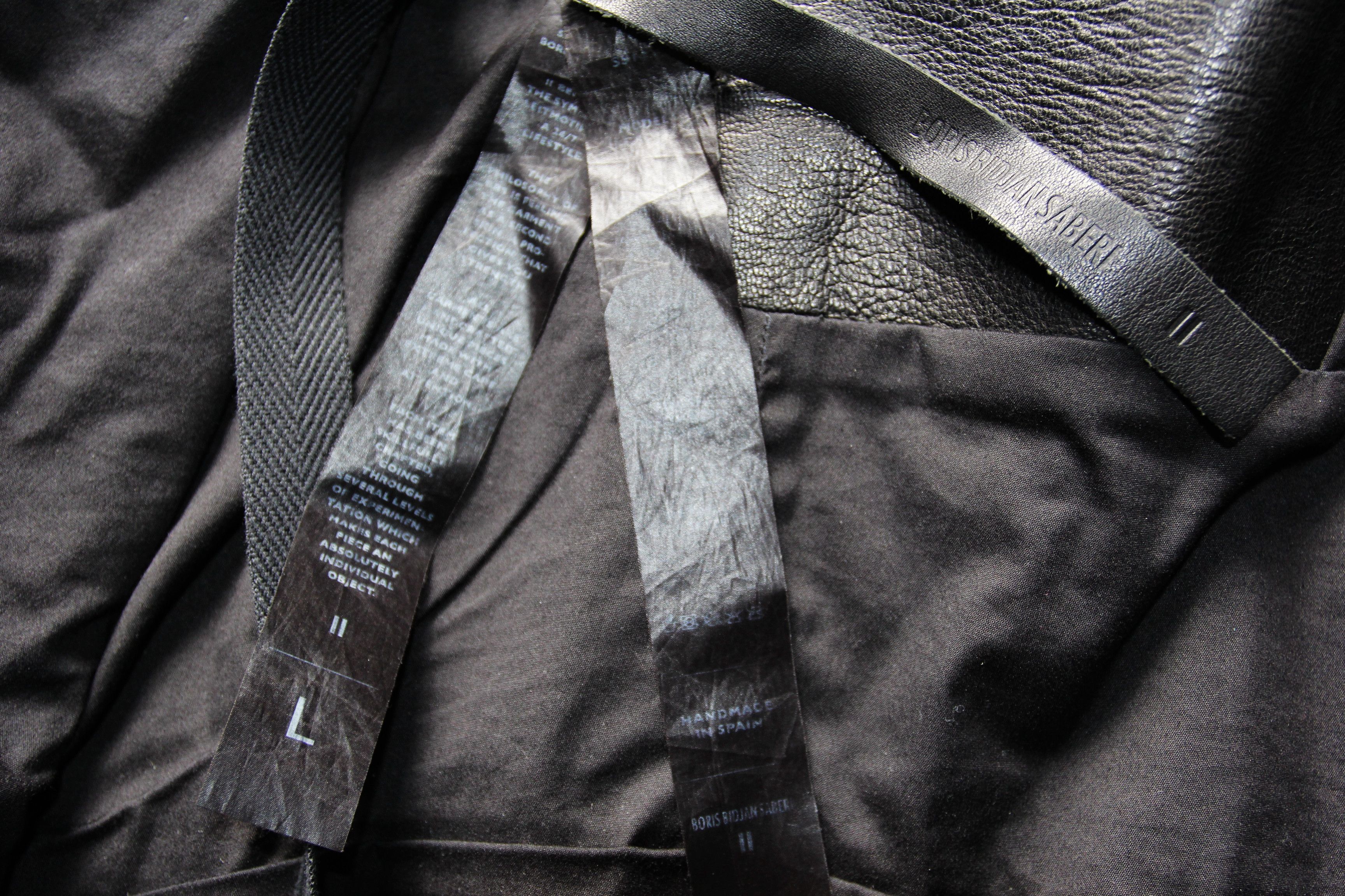 Boris Bidjan Saberi SS14 BORIS BIDJAN SABERI BUFFALO LEATHER J1 F282+F283 L Size US L / EU 52-54 / 3 - 19 Thumbnail