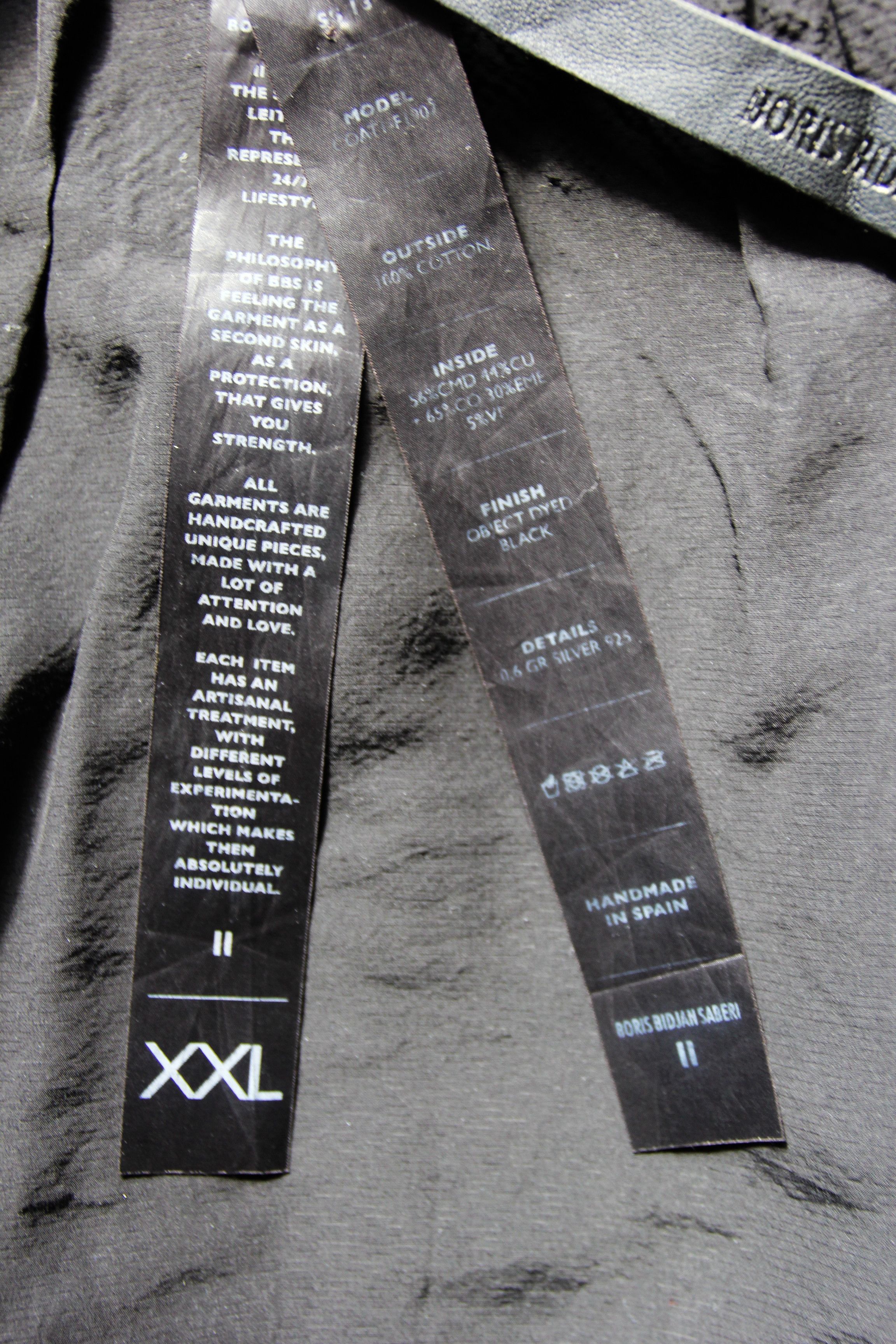 Boris Bidjan Saberi SS13 BORIS BIDJAN SABERI COAT1- F1902 XXL Size US XXL / EU 58 / 5 - 16 Thumbnail