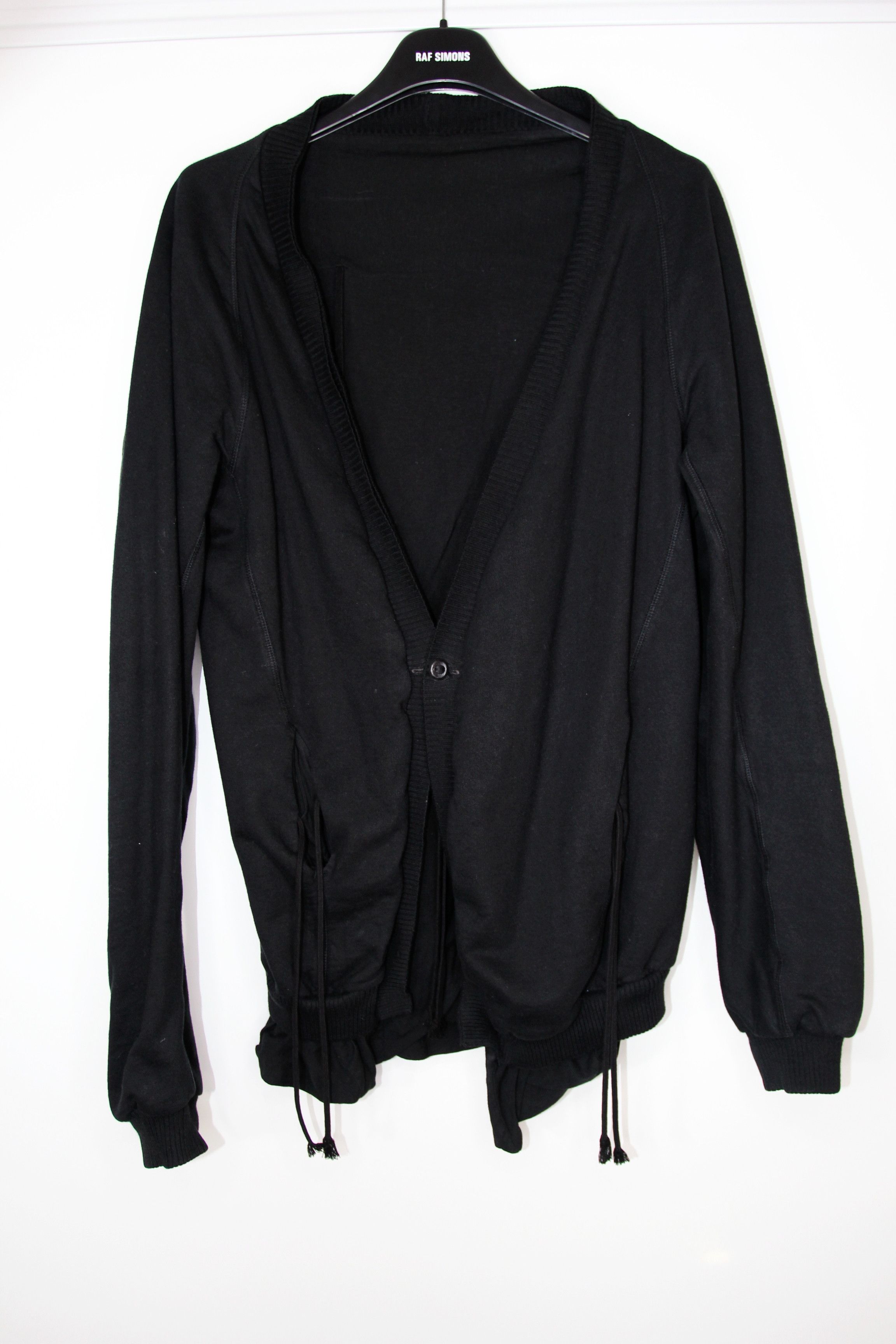 Boris bidjan saberi ❣️CARDIGANI-17万9千円 Boris Bidjan Saberi black asymmetric cardigan - VANIITAS