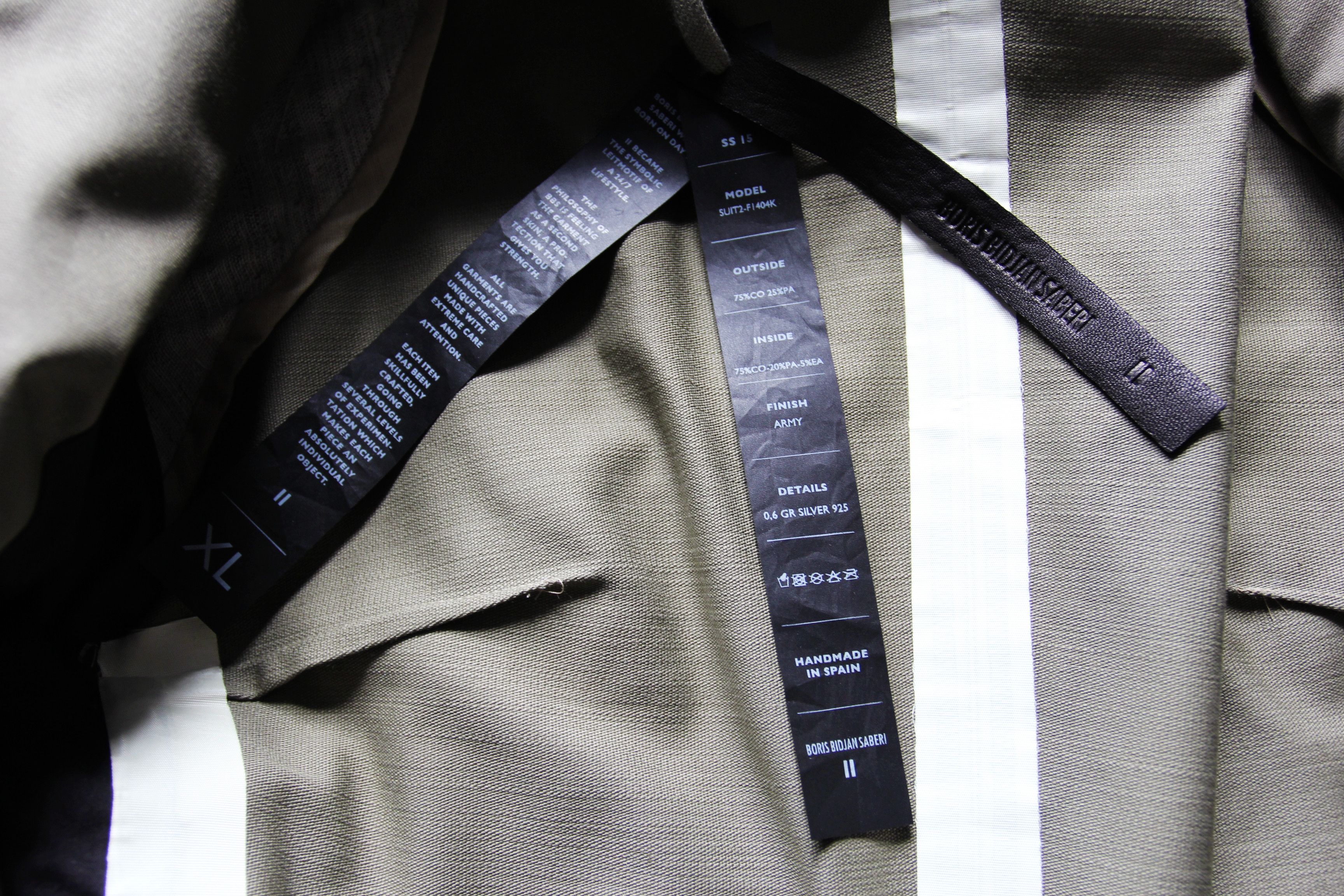 Boris Bidjan Saberi SS15 BORIS BIDJAN SABERI JACKET SUIT2 F1404K XL Size US XL / EU 56 / 4 - 16 Thumbnail