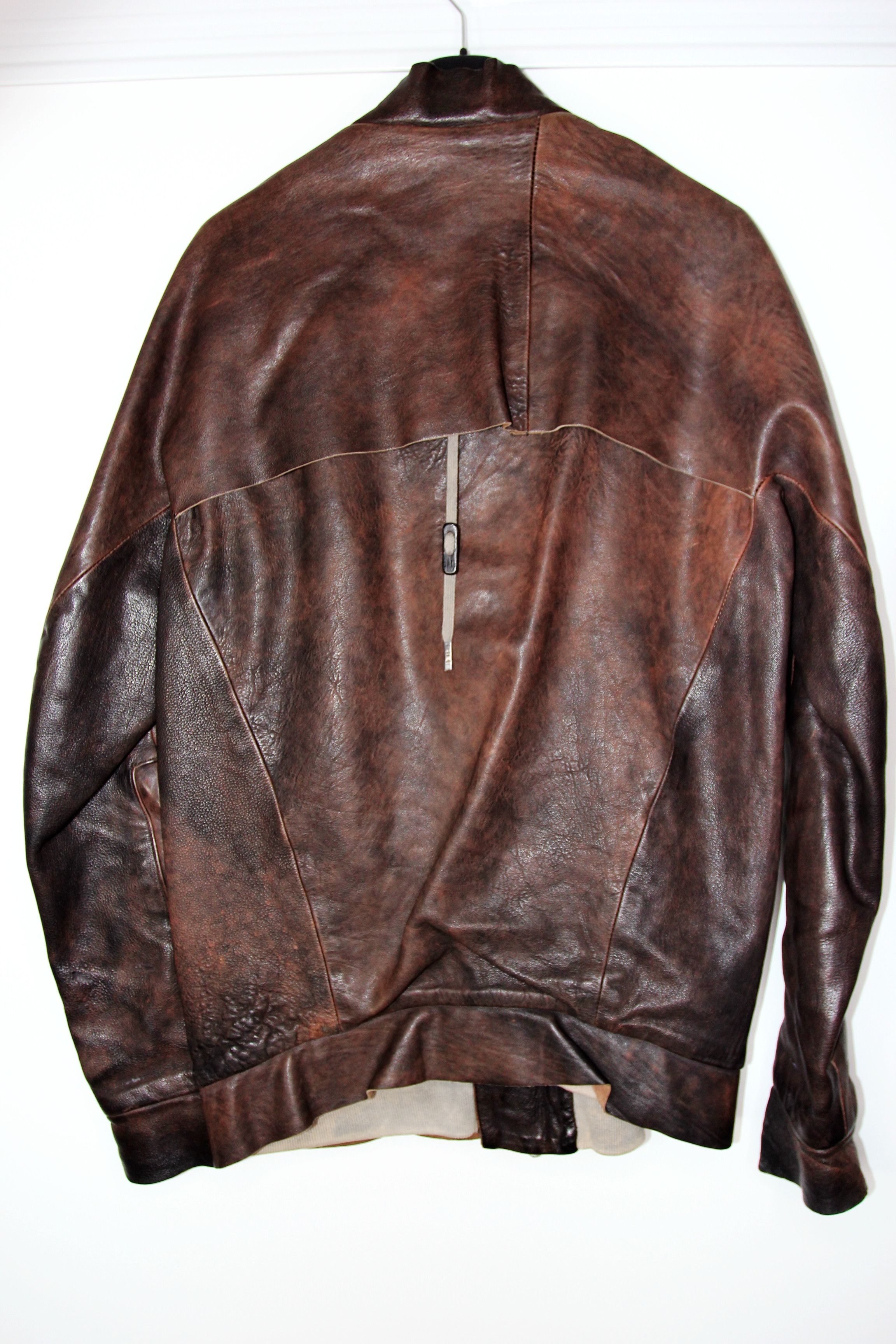 Boris Bidjan Saberi BORIS BIDJAN SABERI BROWN LEATHER JACKET L Size US L / EU 52-54 / 3 - 2 Thumbnail