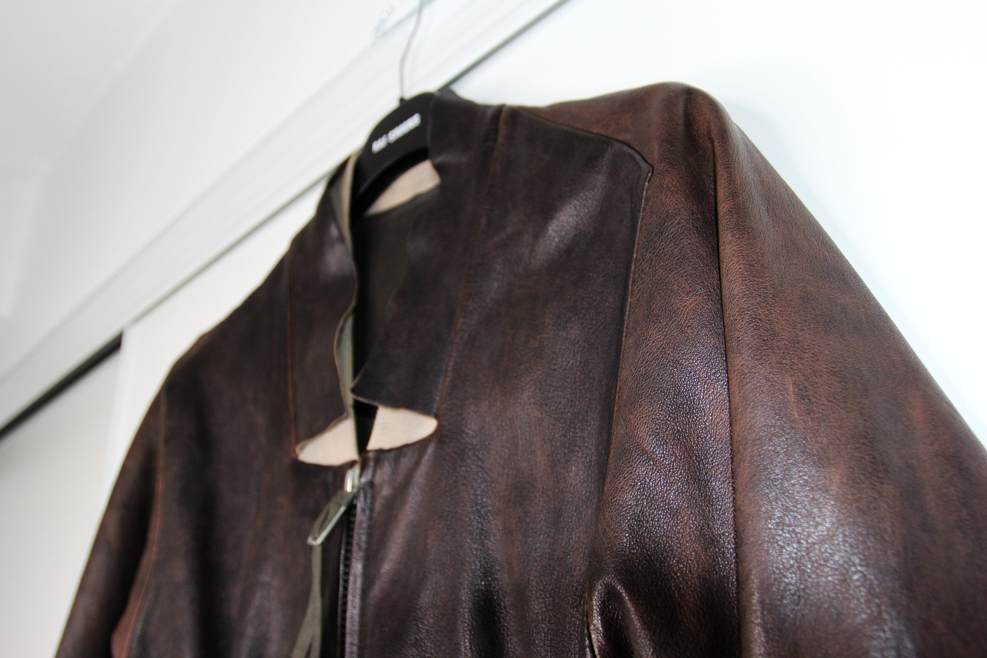 Boris Bidjan Saberi BORIS BIDJAN SABERI BROWN LEATHER JACKET L Size US L / EU 52-54 / 3 - 3 Thumbnail
