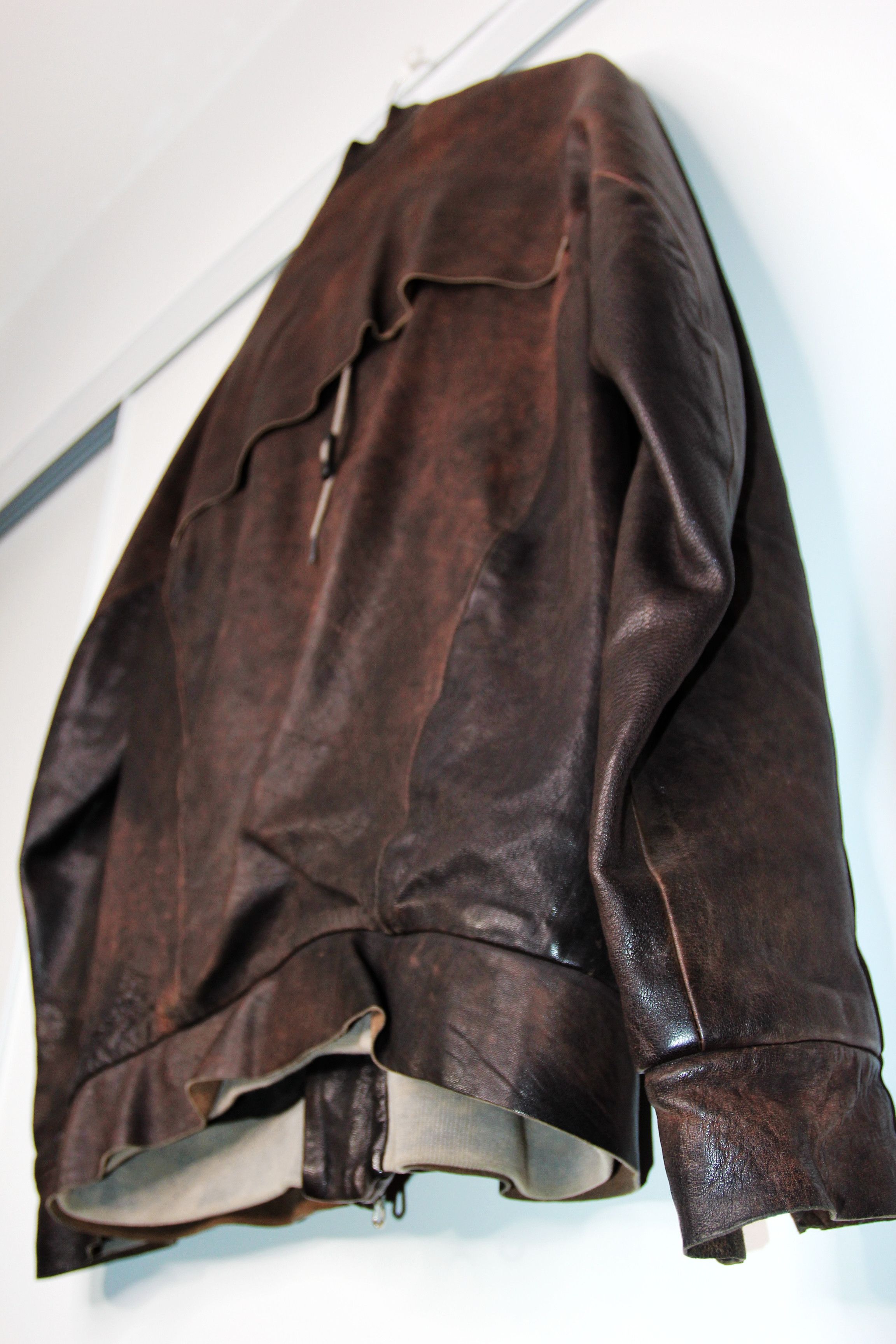 Boris Bidjan Saberi BORIS BIDJAN SABERI BROWN LEATHER JACKET L Size US L / EU 52-54 / 3 - 9 Thumbnail