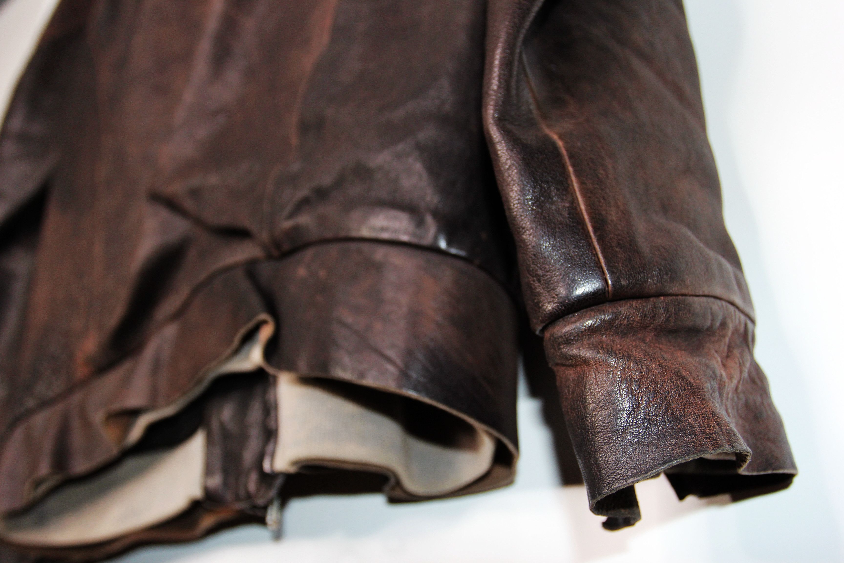Boris Bidjan Saberi BORIS BIDJAN SABERI BROWN LEATHER JACKET L Size US L / EU 52-54 / 3 - 7 Thumbnail