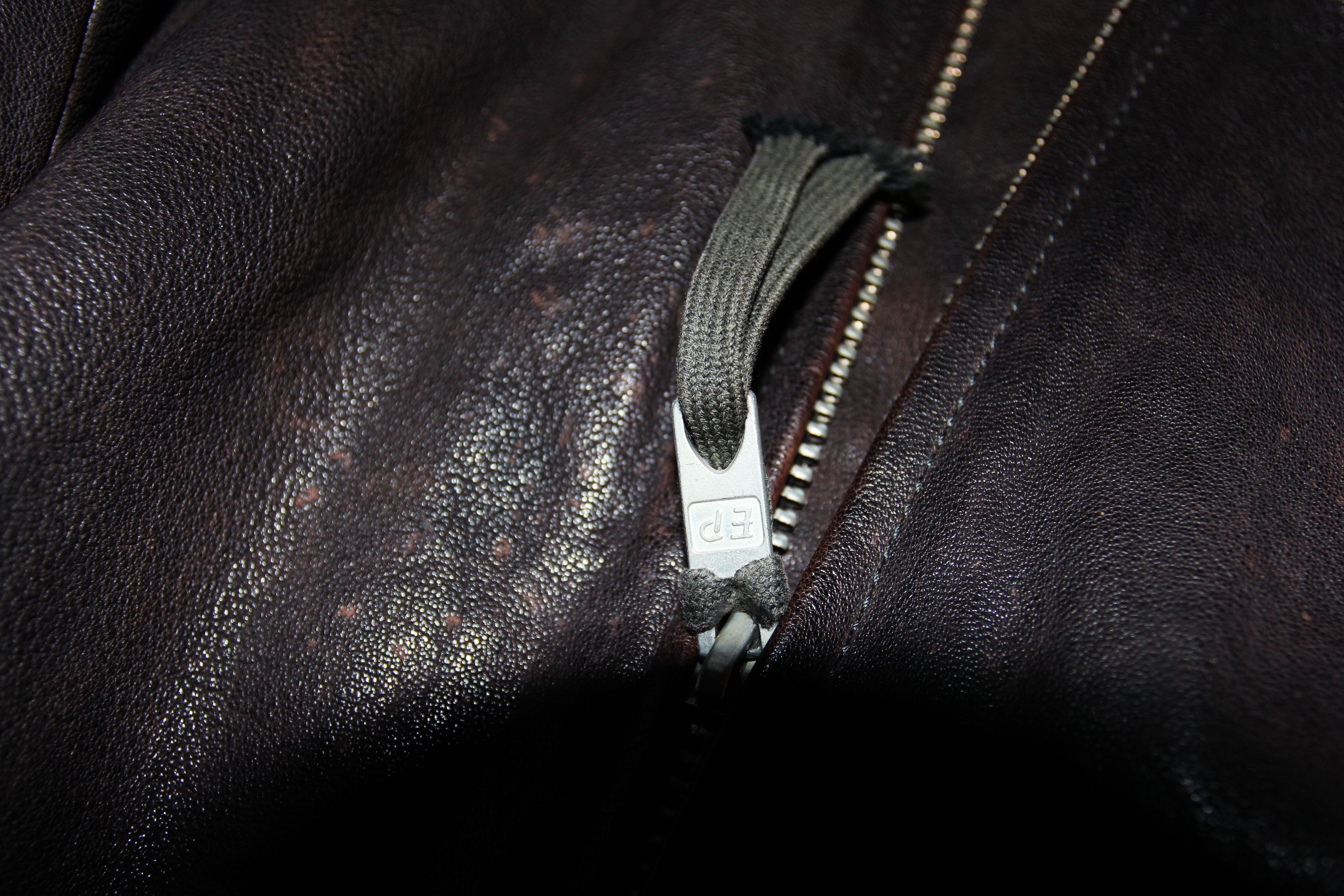 Boris Bidjan Saberi BORIS BIDJAN SABERI BROWN LEATHER JACKET L Size US L / EU 52-54 / 3 - 10 Thumbnail