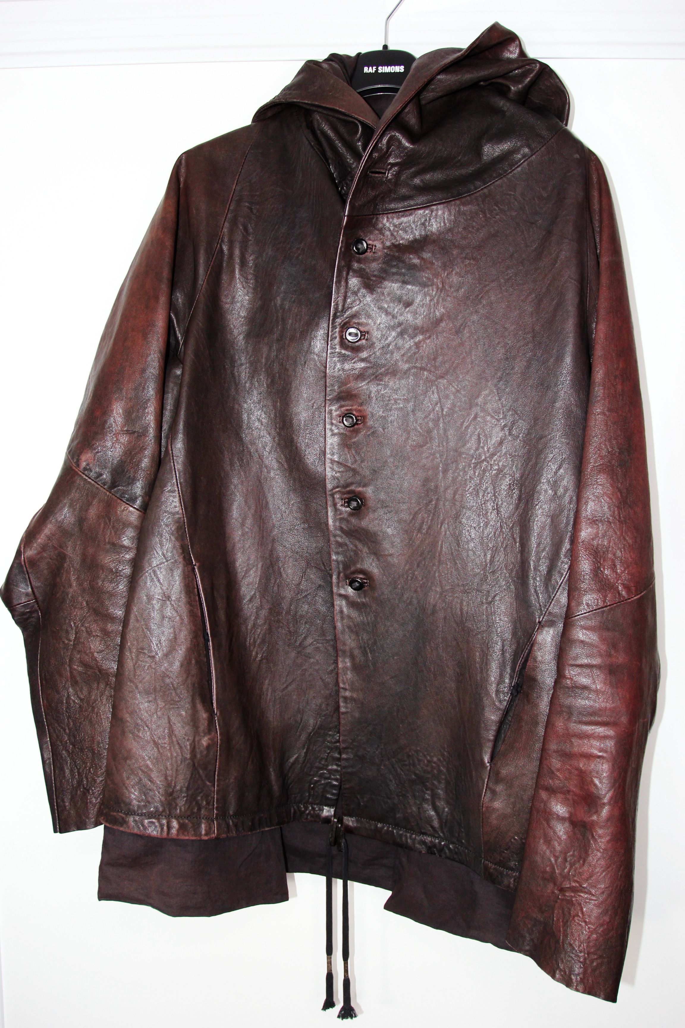 Boris Bidjan Saberi AW09 BORIS BIDJAN SABERI DARK RED LEATHER JACKET XL Size US XL / EU 56 / 4 - 1 Thumbnail