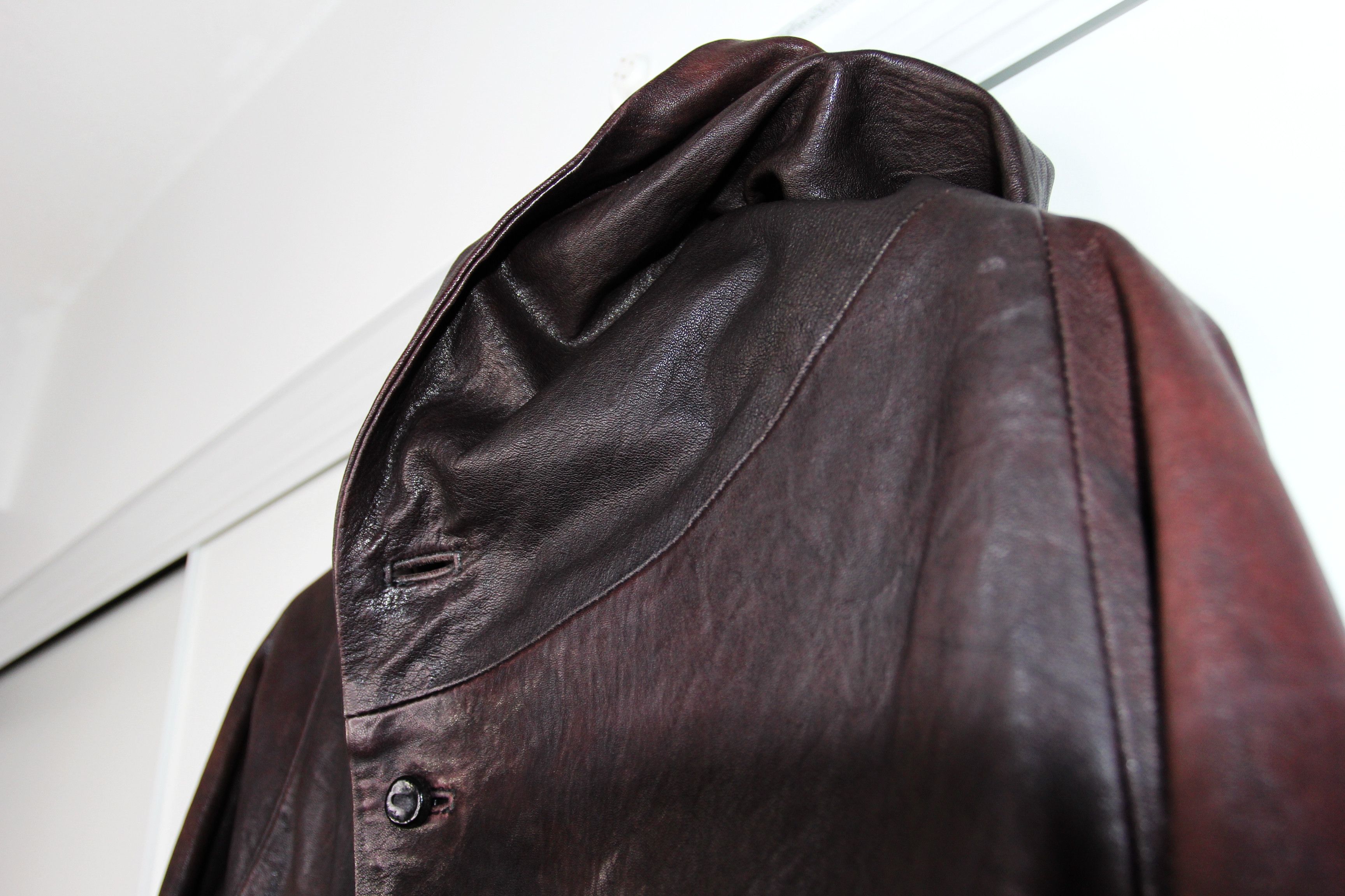 Boris Bidjan Saberi AW09 BORIS BIDJAN SABERI DARK RED LEATHER JACKET XL Size US XL / EU 56 / 4 - 3 Thumbnail