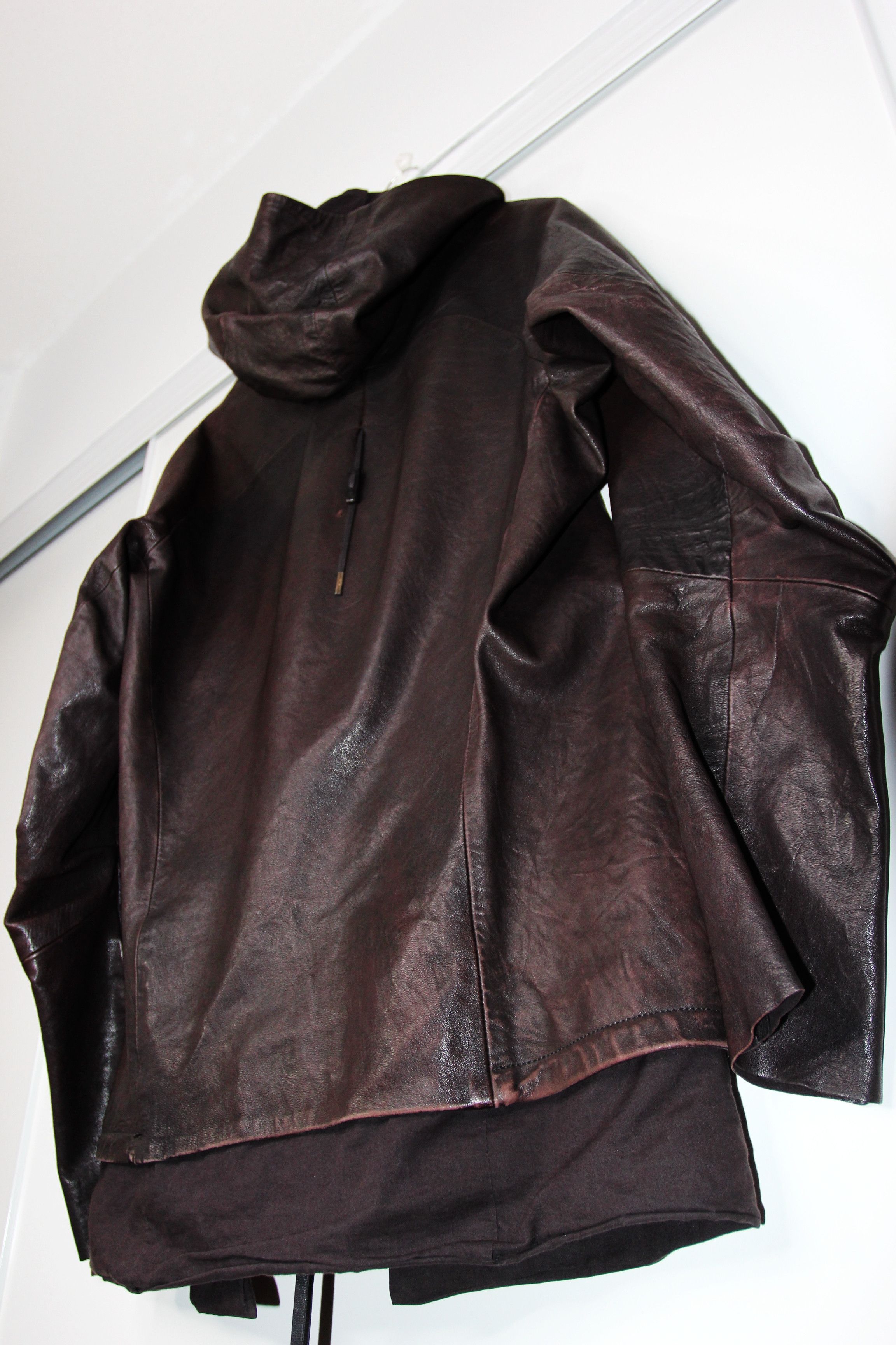Boris Bidjan Saberi AW09 BORIS BIDJAN SABERI DARK RED LEATHER JACKET XL Size US XL / EU 56 / 4 - 10 Thumbnail
