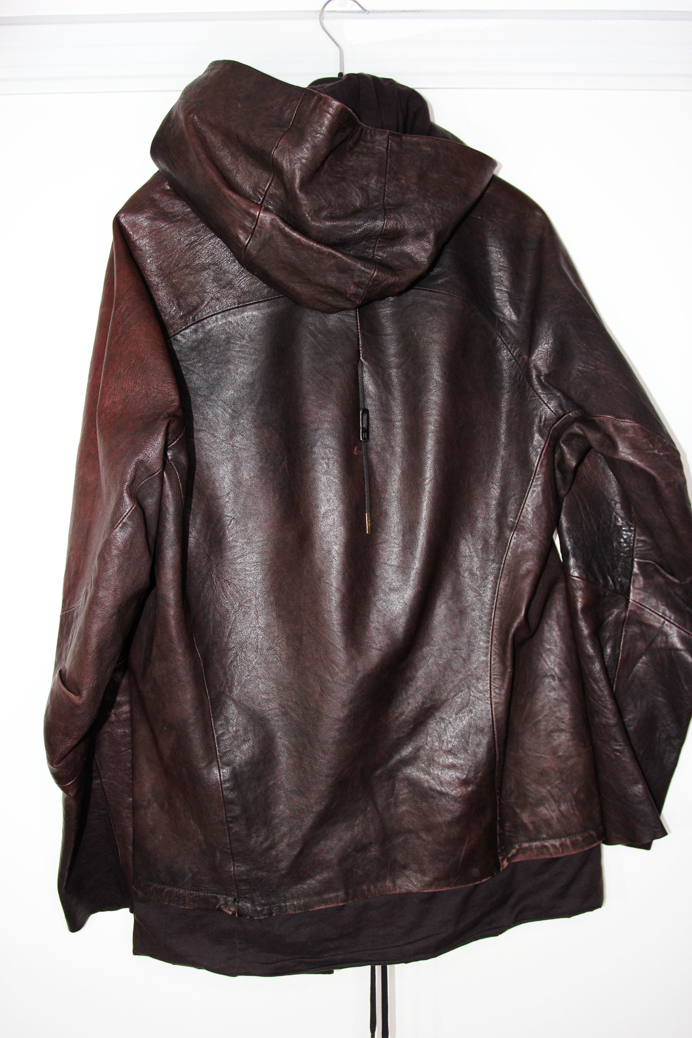 Boris Bidjan Saberi AW09 BORIS BIDJAN SABERI DARK RED LEATHER JACKET XL Size US XL / EU 56 / 4 - 2 Thumbnail