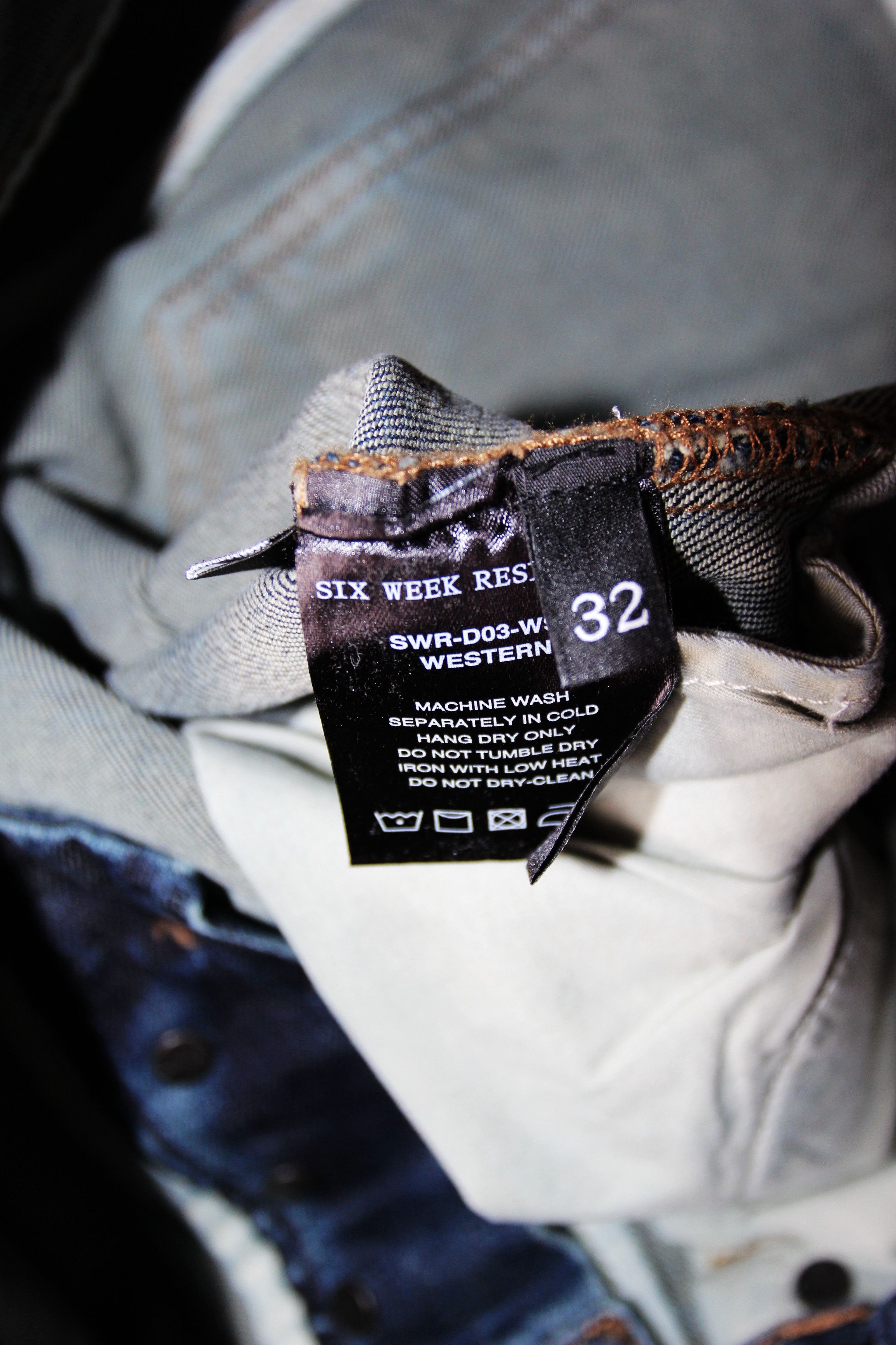 Other BNWT AW21 SIX WEEK RESIDENCY JAPANESE WESTERN DENIM 32 Size US 32 / EU 48 - 11 Thumbnail