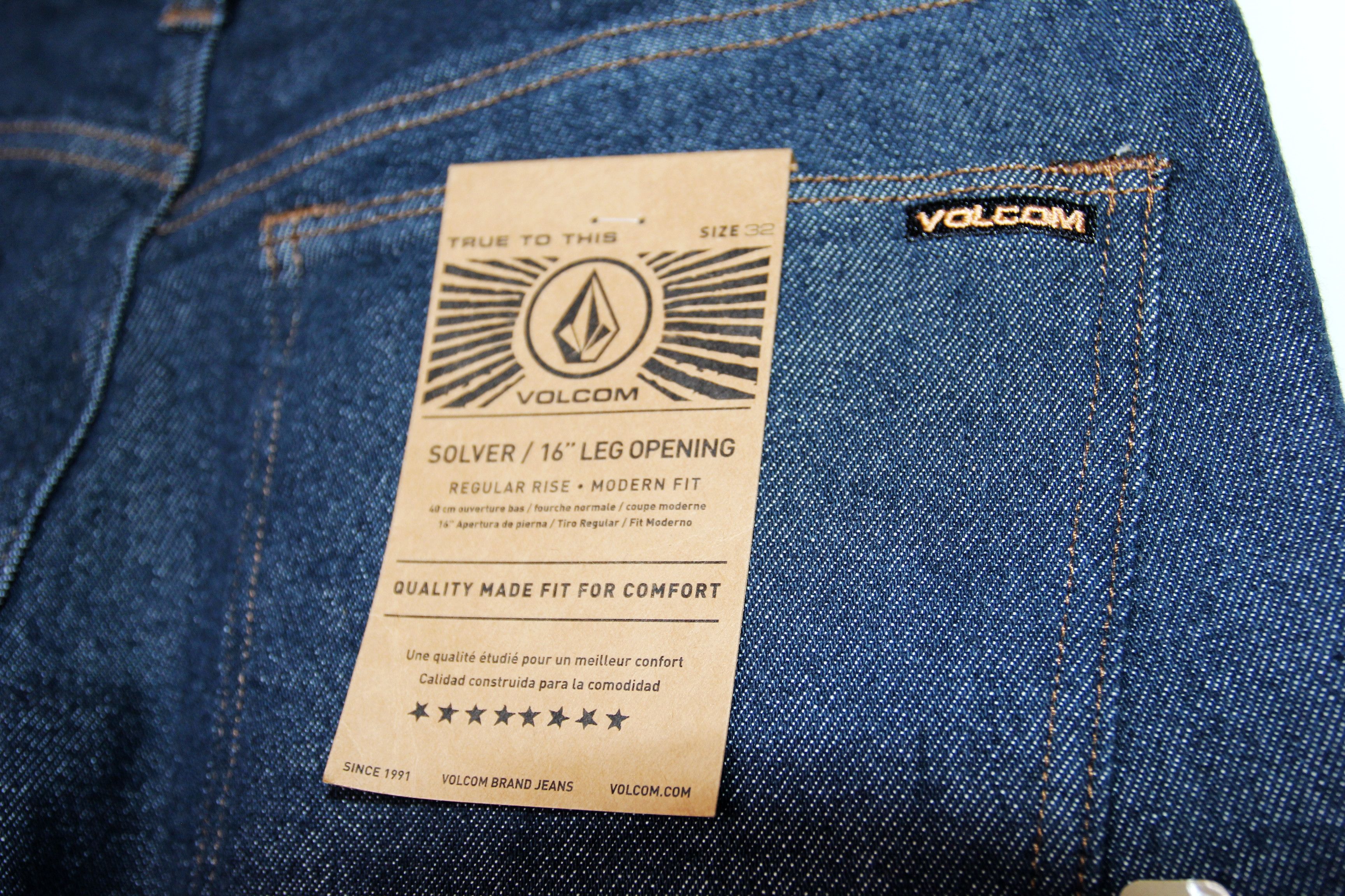 Volcom BNWT AW21 VOLCOM SOLVER MODERN STRAIGHT JEANS 32 Size US 32 / EU 48 - 7 Thumbnail