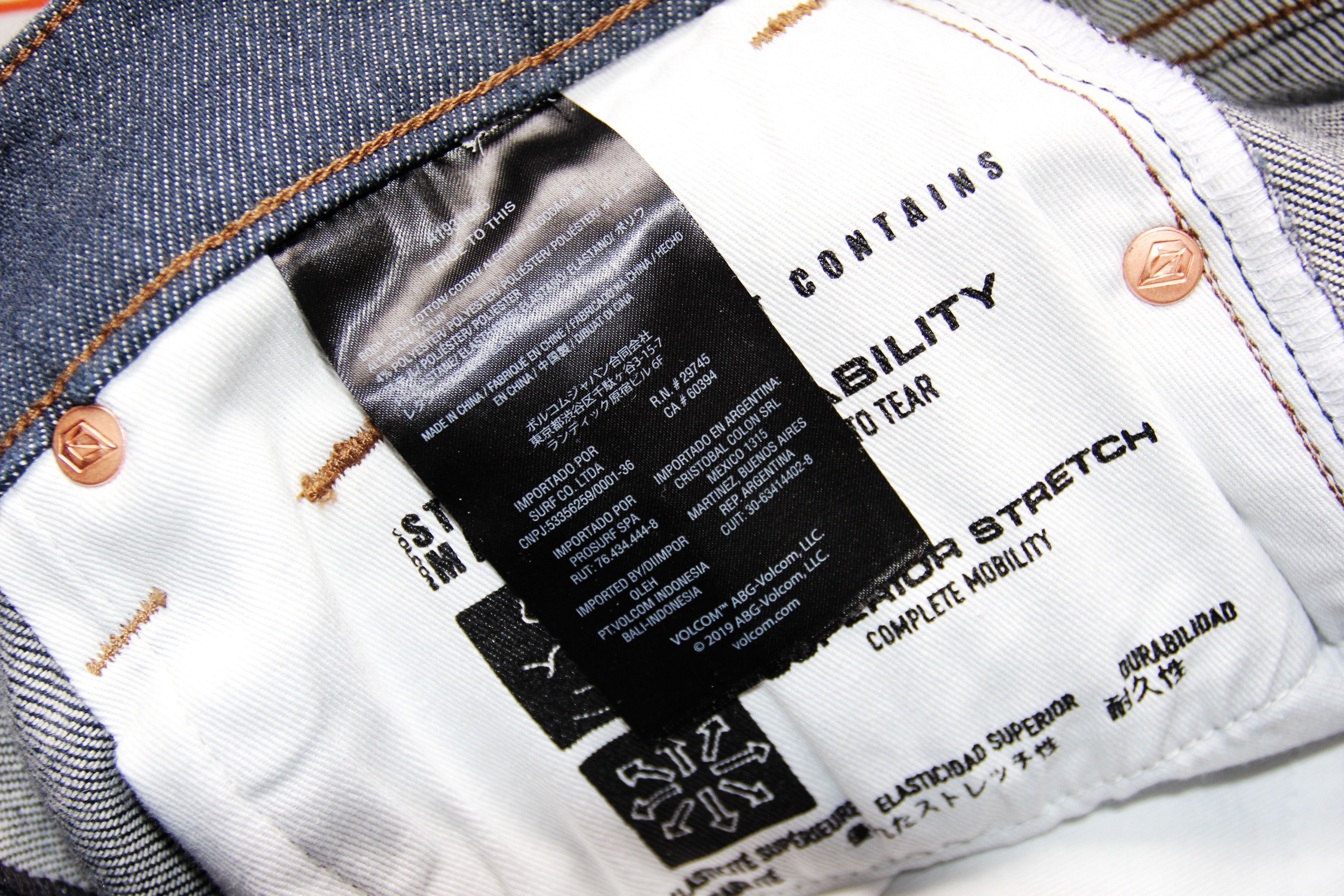 Volcom BNWT AW21 VOLCOM SOLVER MODERN STRAIGHT JEANS 32 Size US 32 / EU 48 - 11 Thumbnail