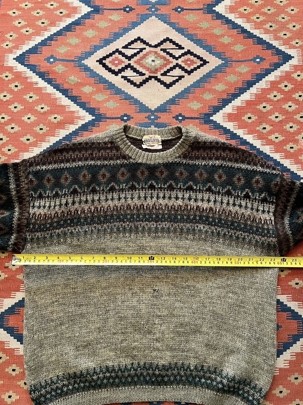 Jantzen Vintage 60’s mohair sweater aztec jantzen shaggy rare Size US L / EU 52-54 / 3 - 5 Thumbnail