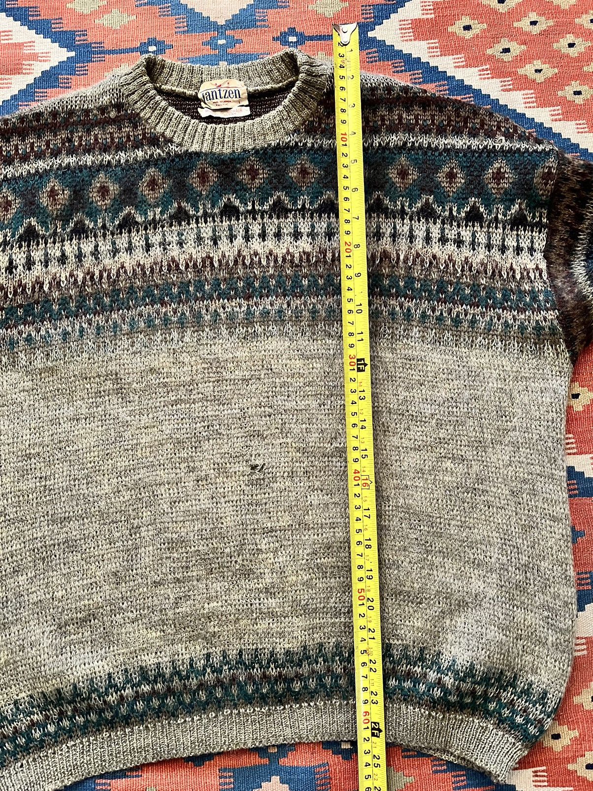 Jantzen Vintage 60’s mohair sweater aztec jantzen shaggy rare Size US L / EU 52-54 / 3 - 6 Thumbnail
