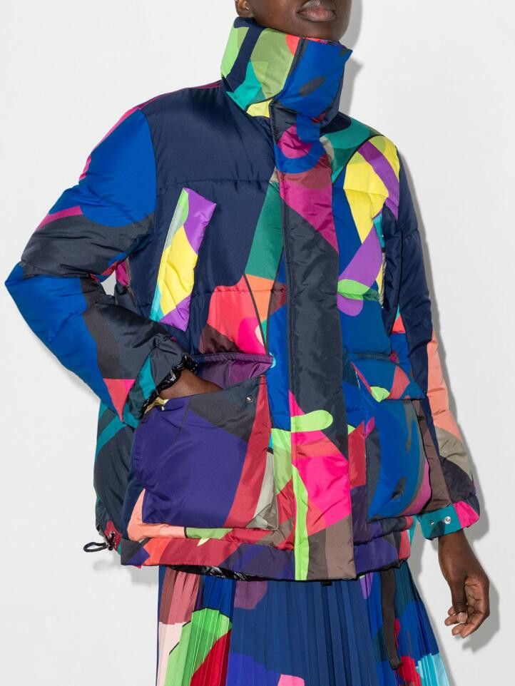 image of Aw21 Sacai X Kaws Puffer Jacket Coat 2, Men's (Size Medium)
