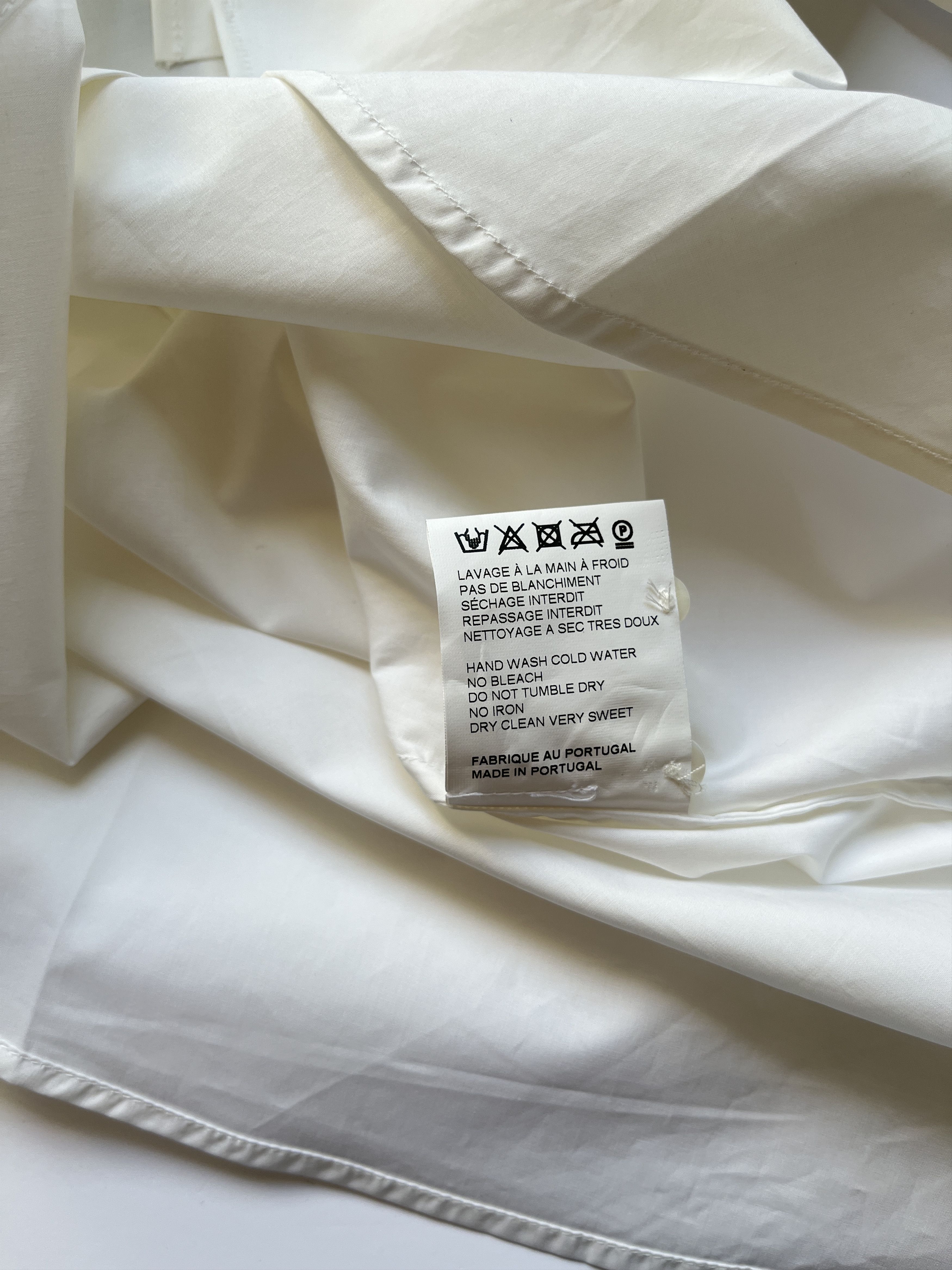 Carven ⚡️QUICK SALE⚡️Carven Logo Flowers White Long Sleeved Shirt Size M / US 6-8 / IT 42-44 - 6 Thumbnail