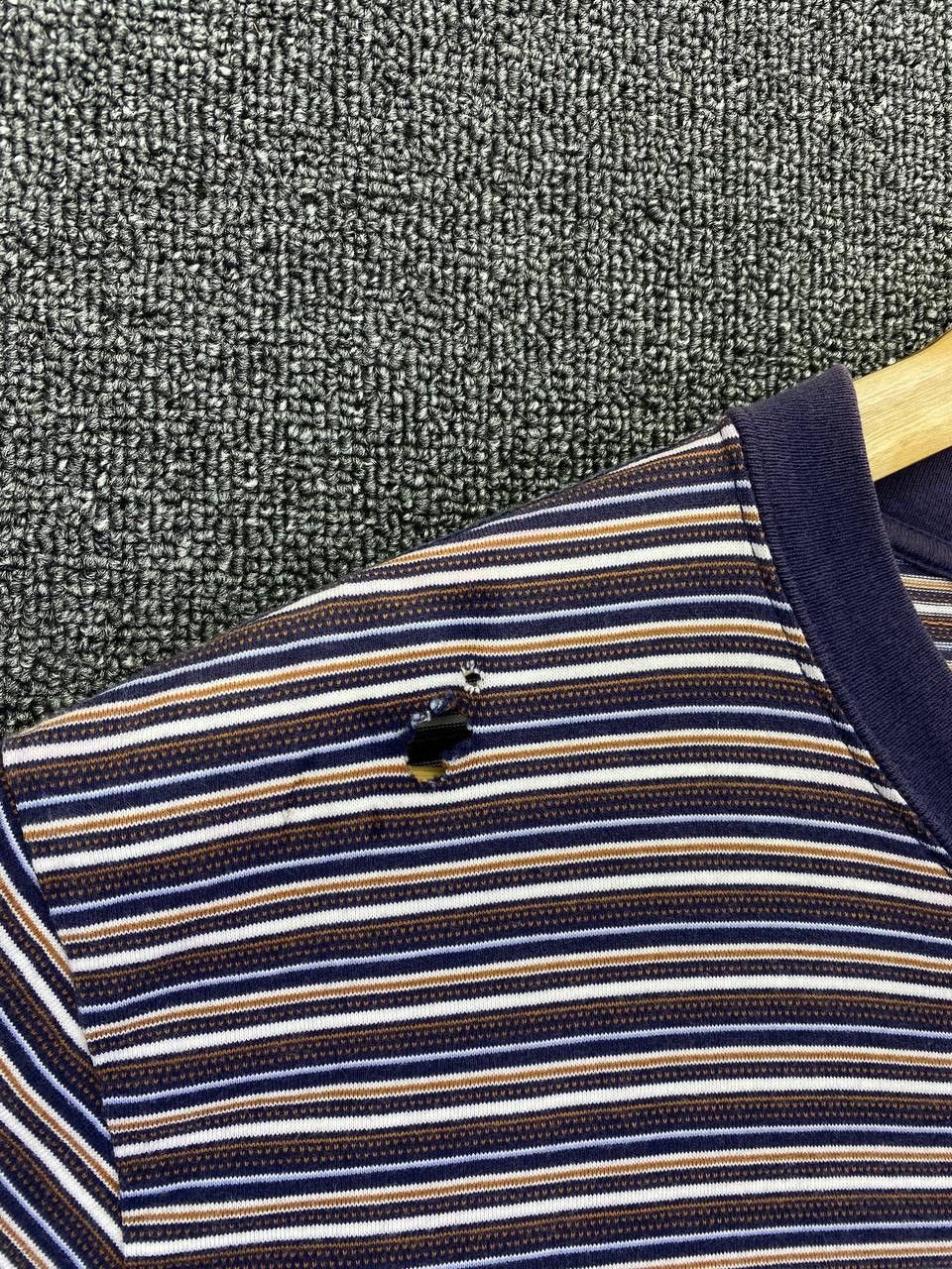 Vintage Vintage Golden Bear Over Striped Tee T Shirts Size US L / EU 52-54 / 3 - 10 Thumbnail