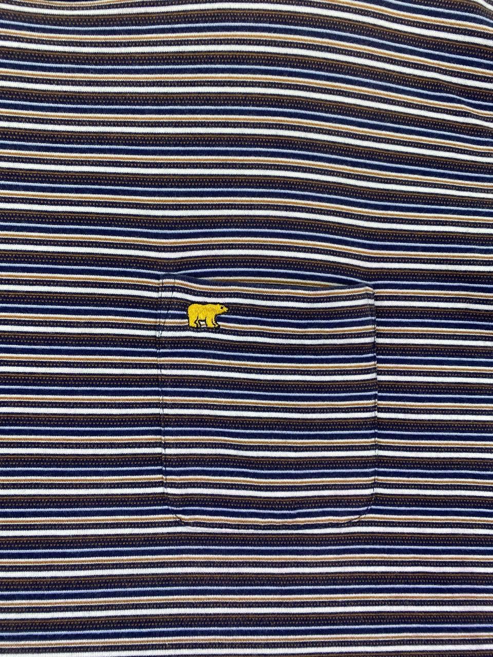 Vintage Vintage Golden Bear Over Striped Tee T Shirts Size US L / EU 52-54 / 3 - 4 Thumbnail