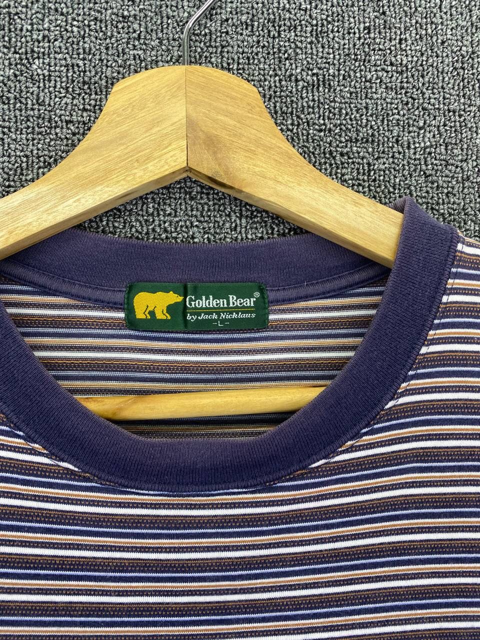 Vintage Vintage Golden Bear Over Striped Tee T Shirts Size US L / EU 52-54 / 3 - 5 Thumbnail