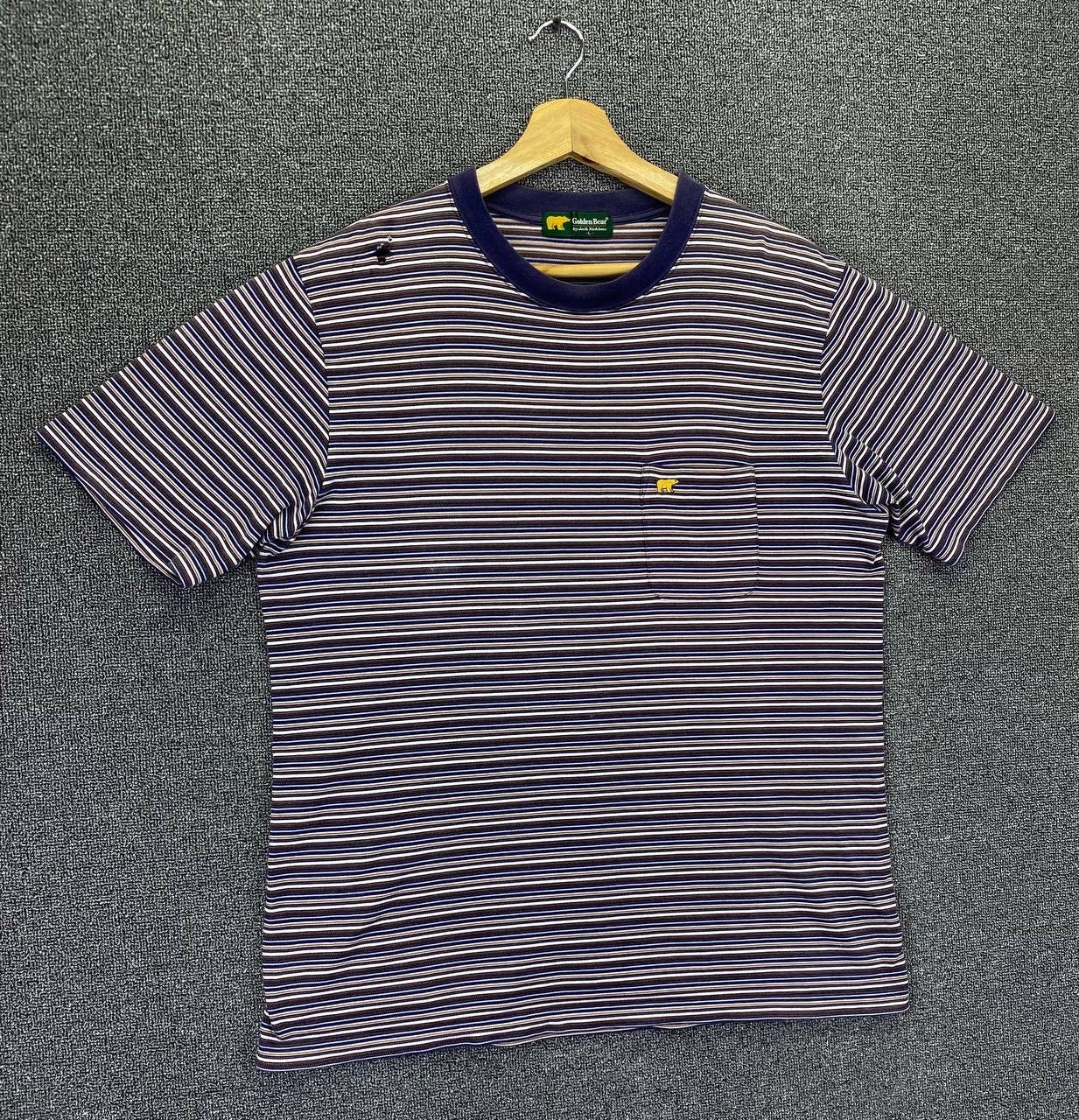 Vintage Vintage Golden Bear Over Striped Tee T Shirts Size US L / EU 52-54 / 3 - 2 Thumbnail