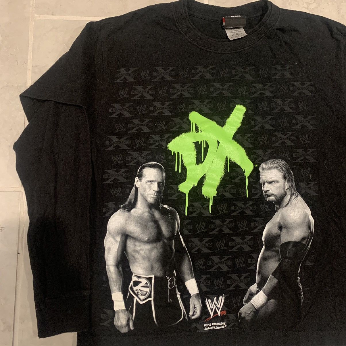 Vintage Vintage y2k degeneration x Shawn Michaels triple H tshirt | Grailed