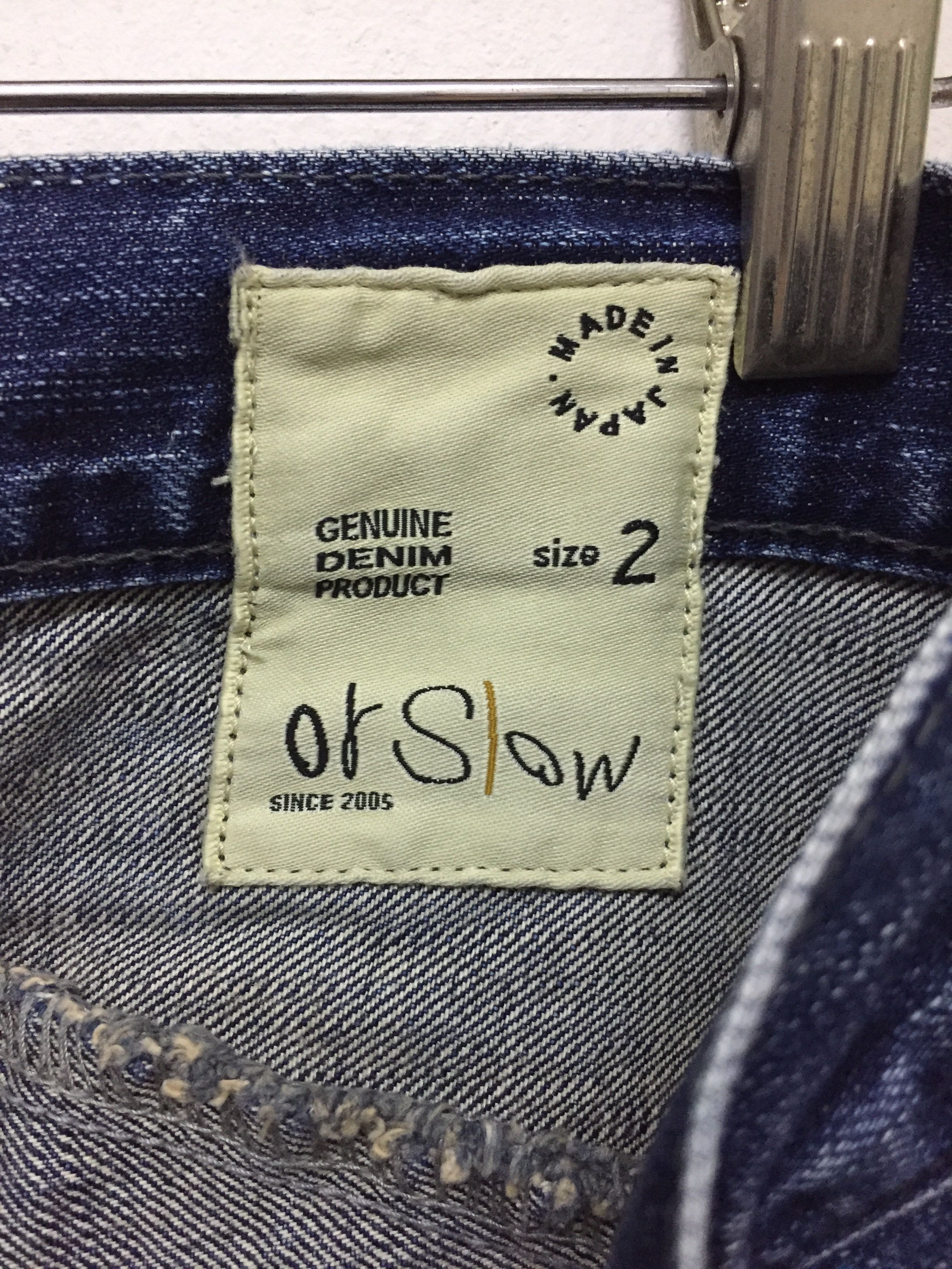 Orslow Or Slow wash cropped denim Size 29" - 9 Thumbnail