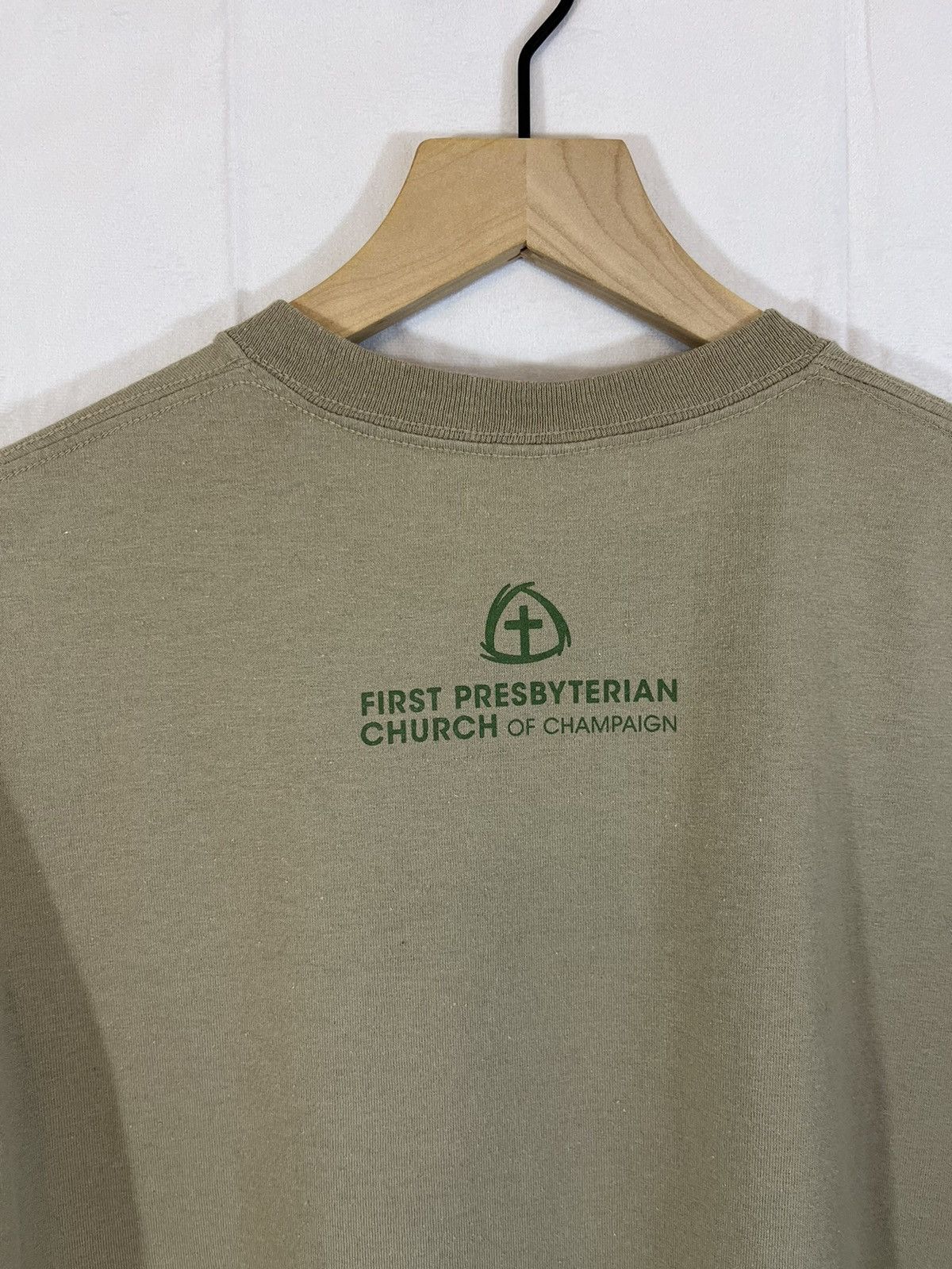 Vintage Love More Religious Worship Cross Graphic Tan Tee Size US M / EU 48-50 / 2 - 8 Thumbnail